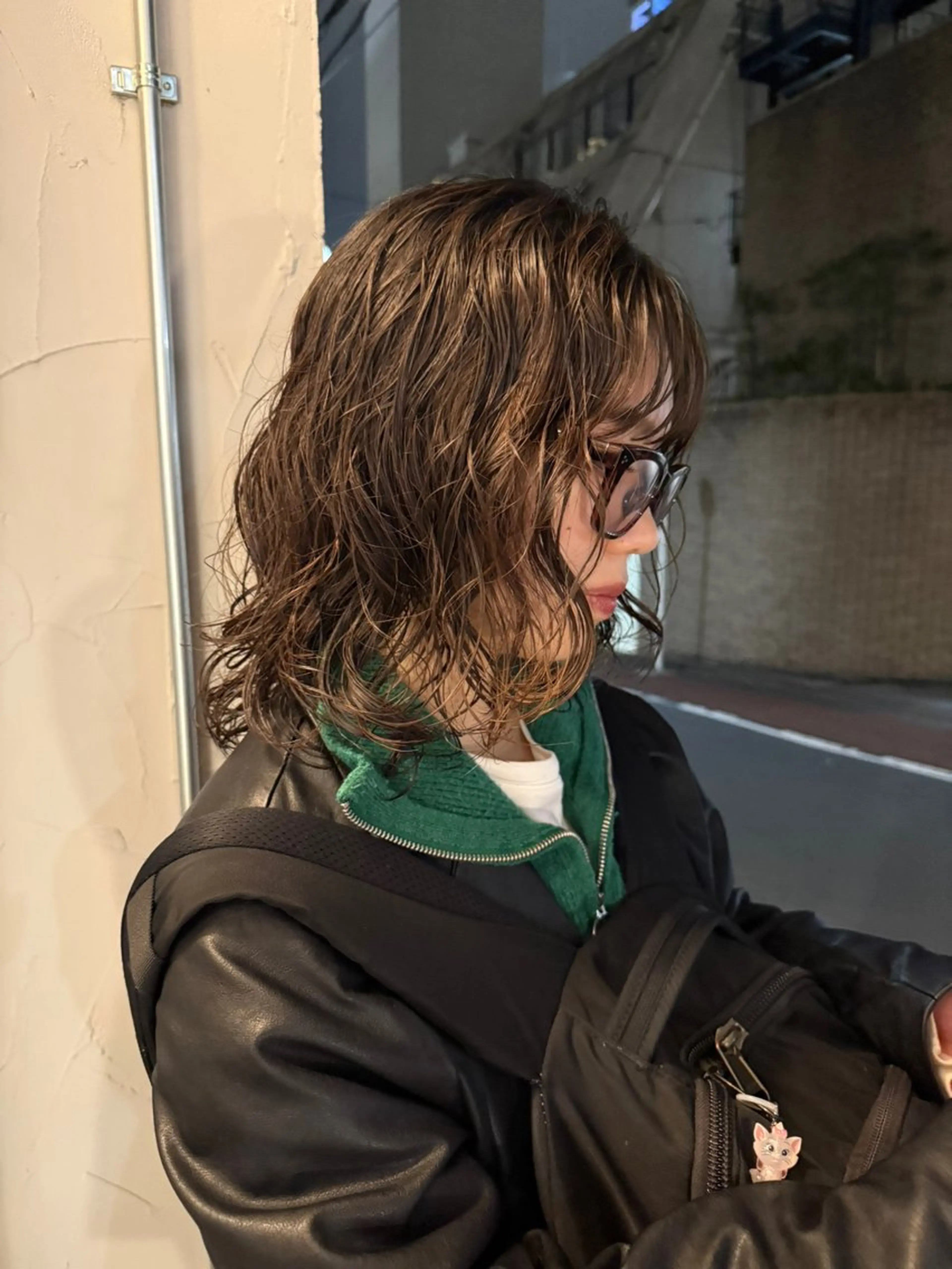 ミディアム パーマ パーマ/ボブ /レイヤー チヒロのヘアスタイル