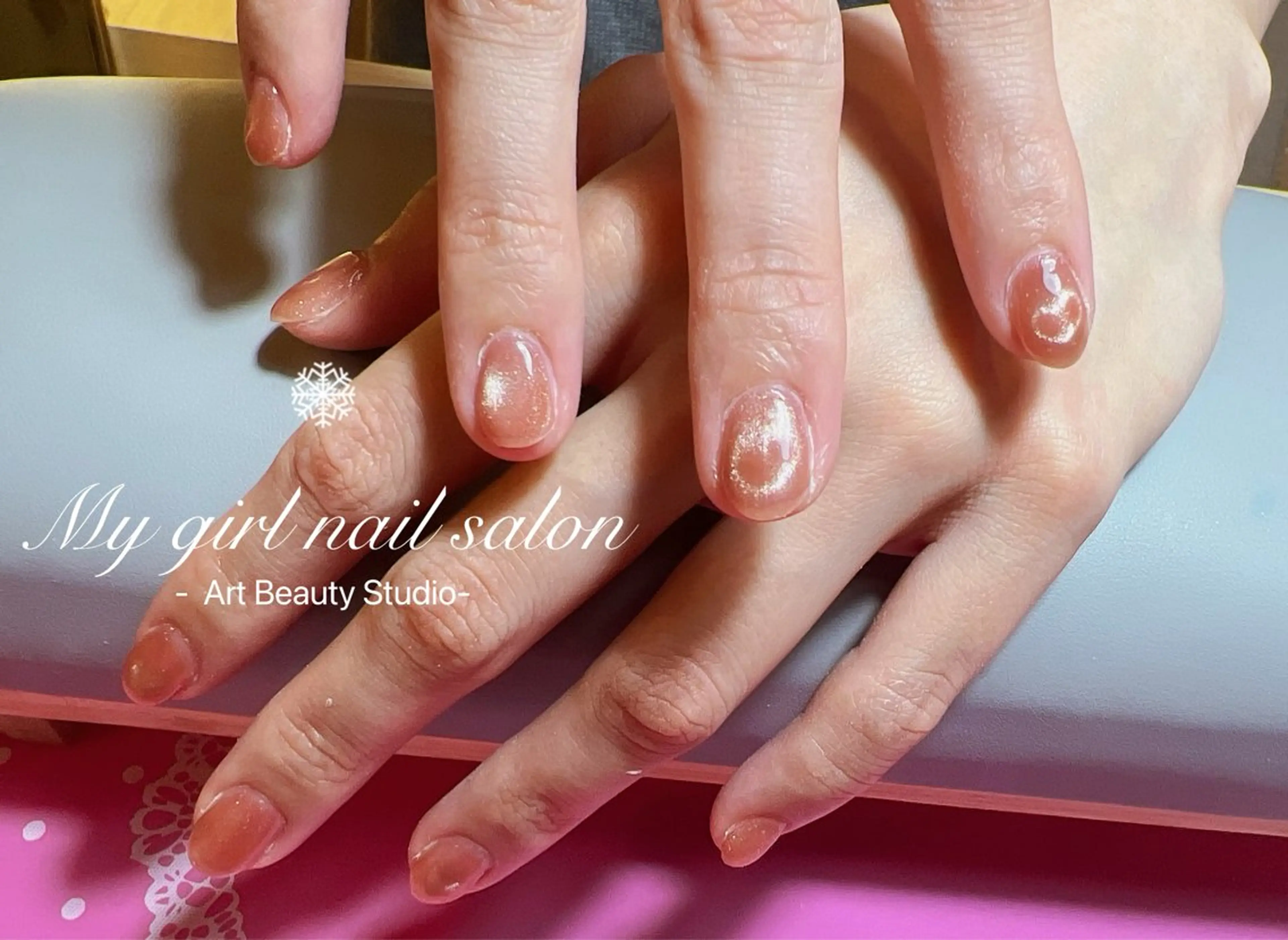 ネイル ハート マグネットネイル My Girl nailsalonのネイルデザイン