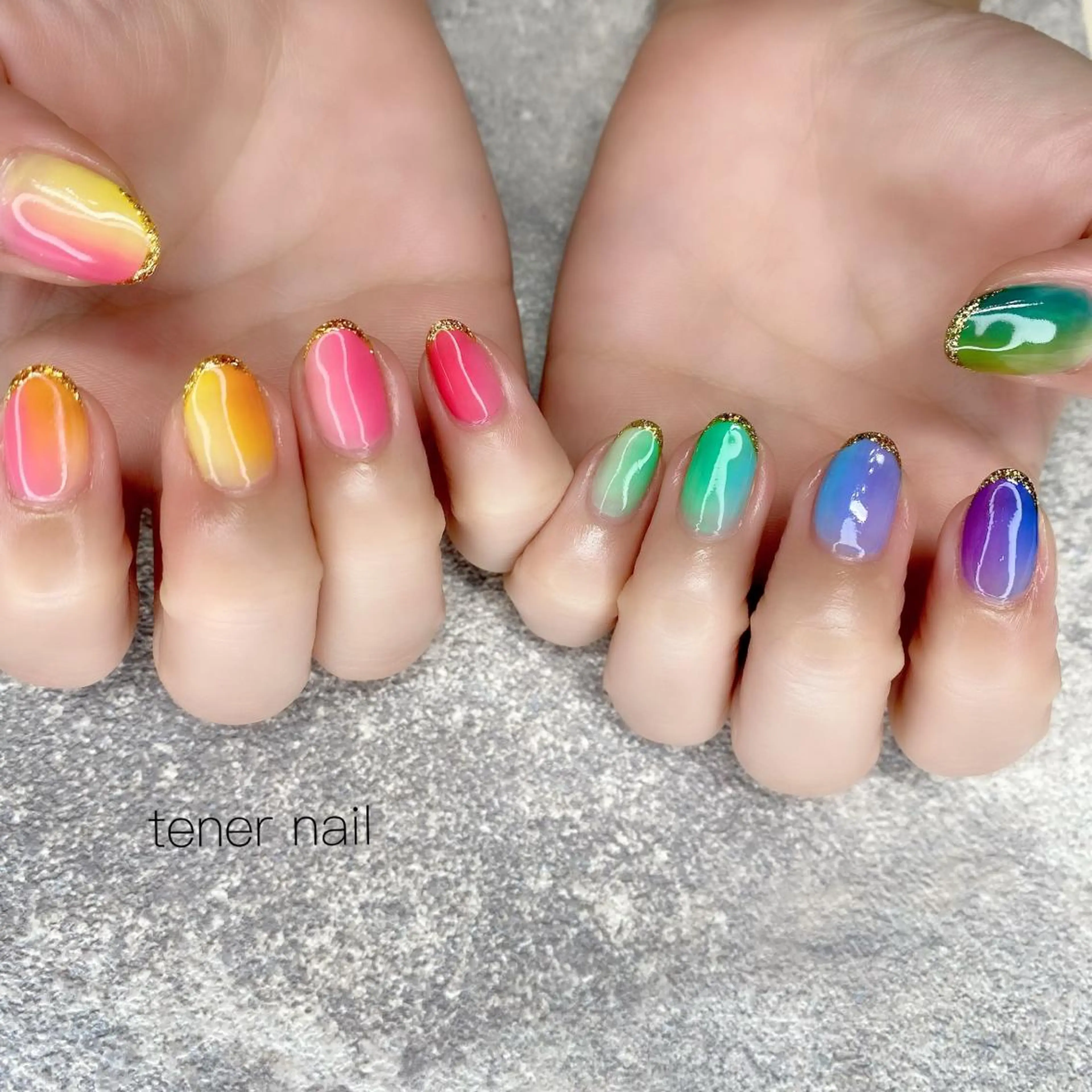 ネイル フレンチネイル グラデーション tener  nail  テネルネイル所属・テネルネイル tener nailのネイルデザイン
