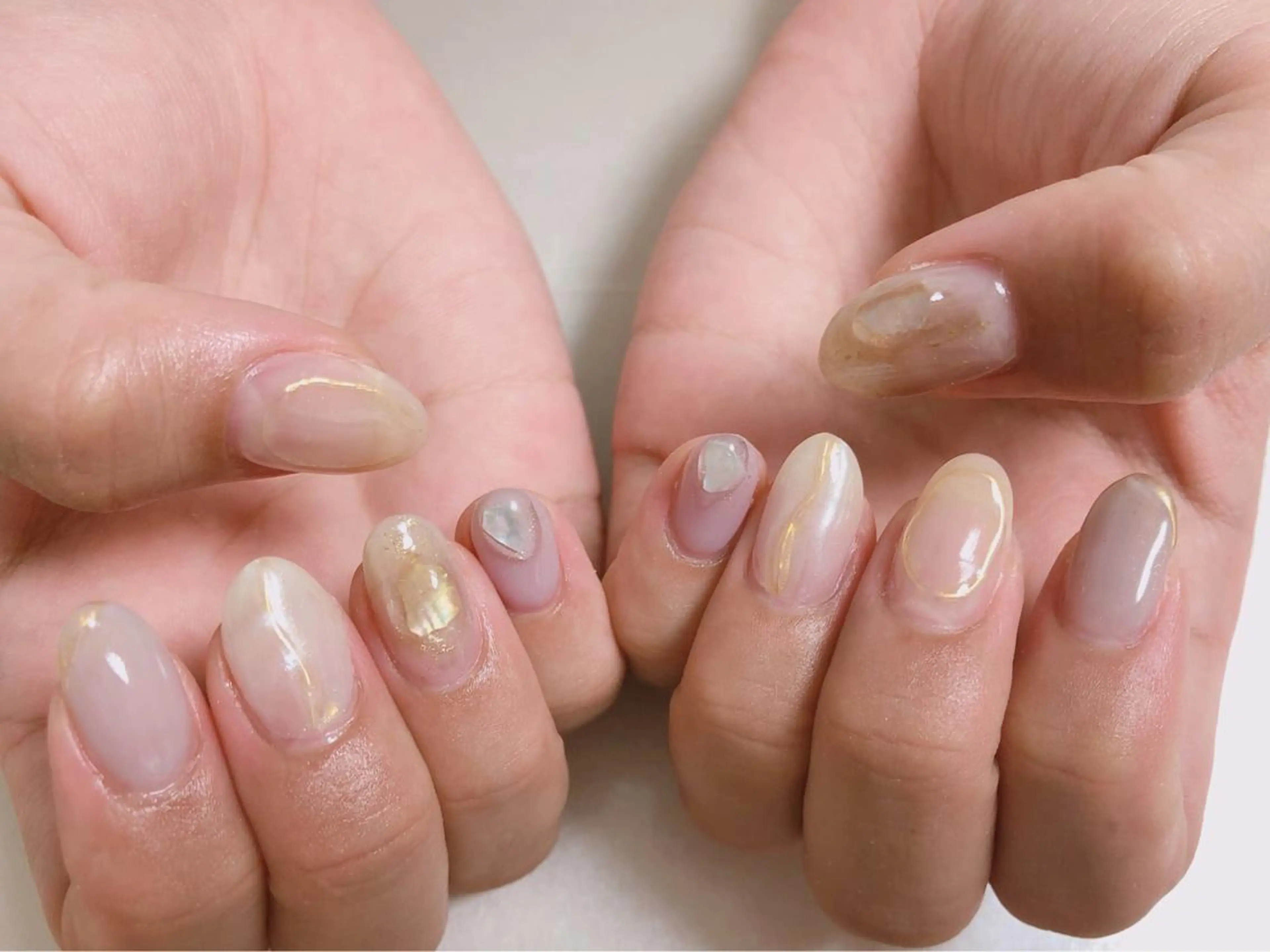 ネイル ニュアンスネイル kiki nail 二子玉川のネイルデザイン