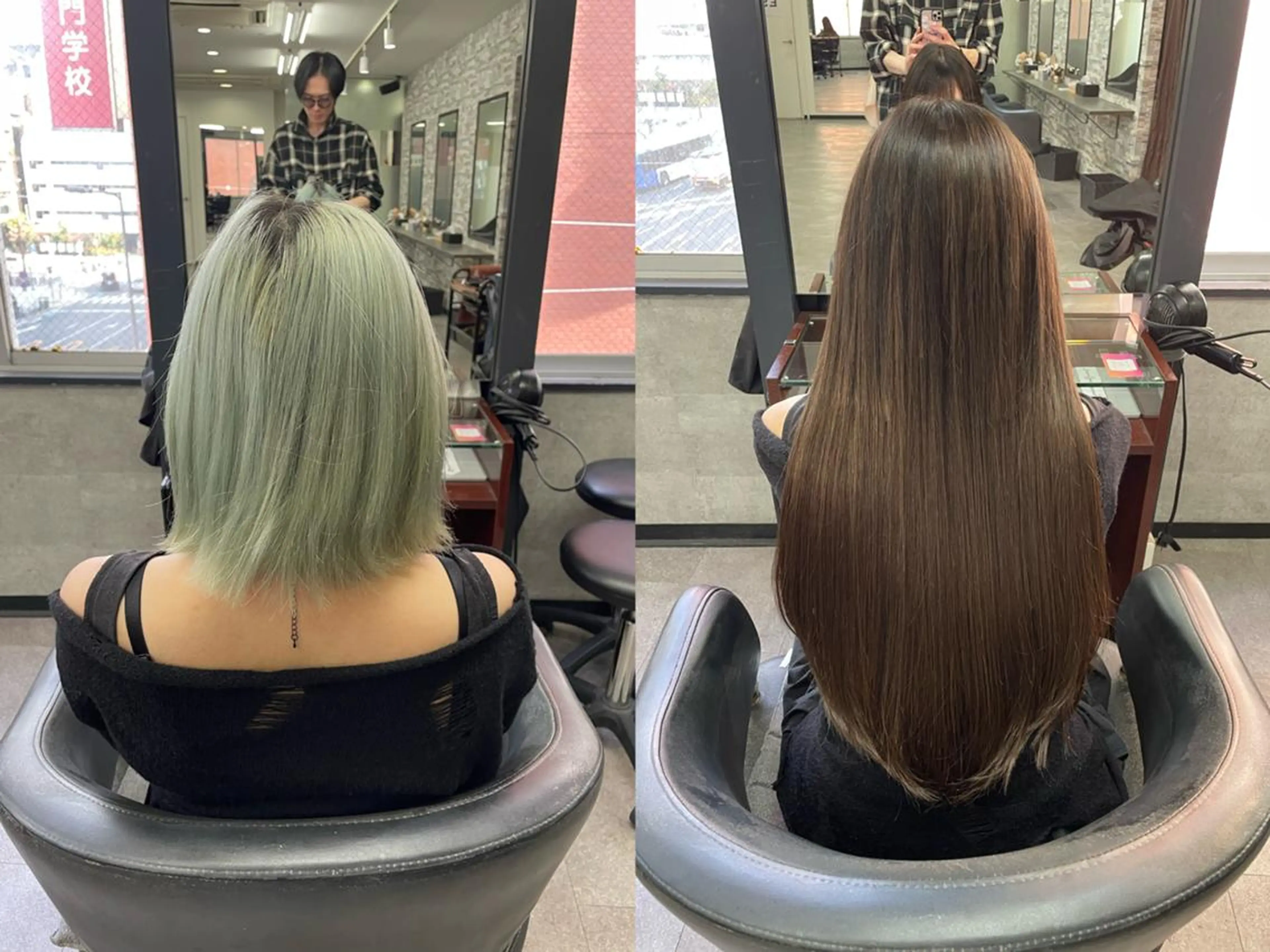 ロング カット ヘアカラー トリートメント 💎馴染むエクステ ×カラーTOMO💎のヘアスタイル