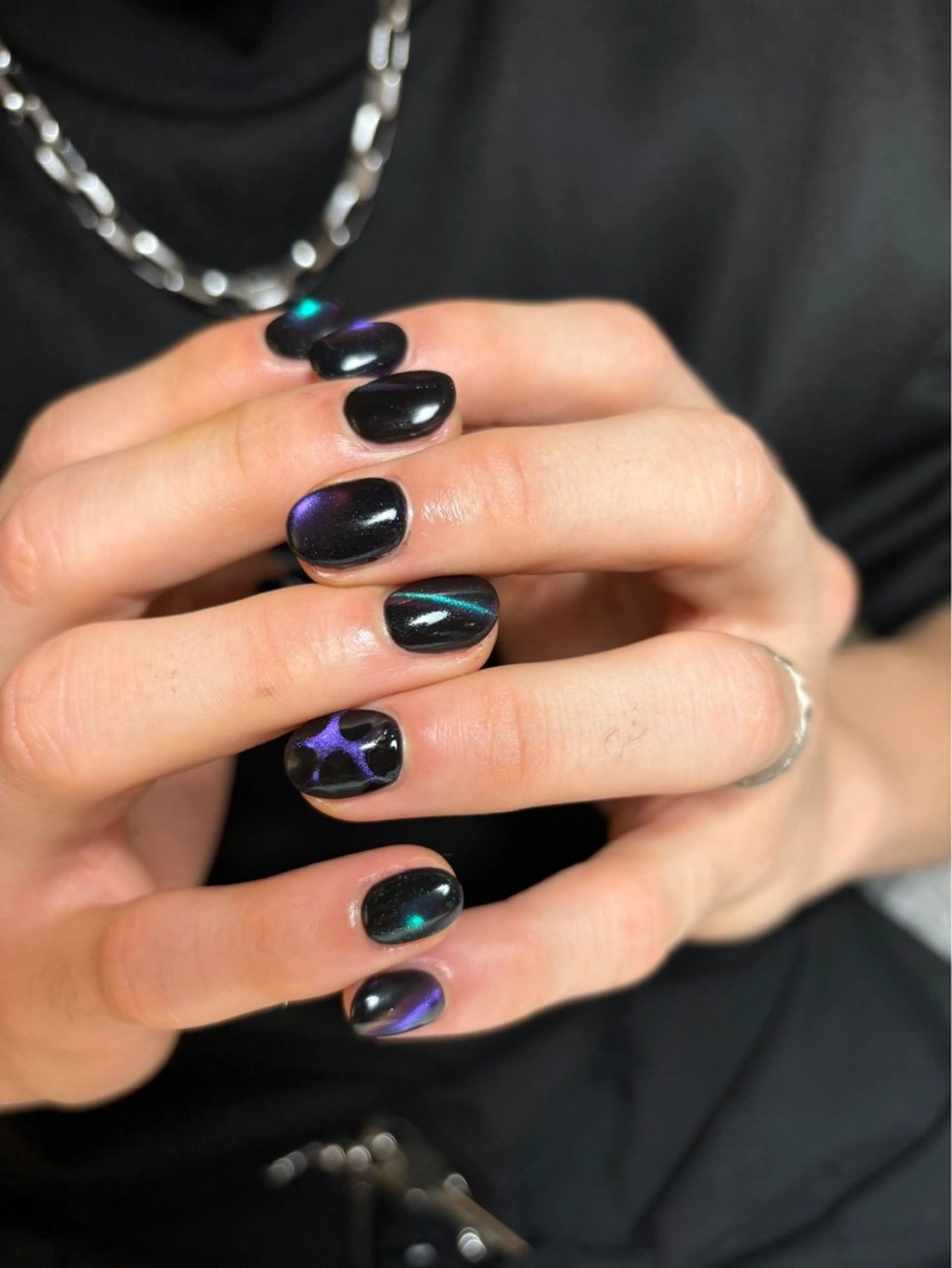 ネイル マグネットネイル メンズネイル ✨絶対に褒められる 店長"Momonaのネイルデザイン