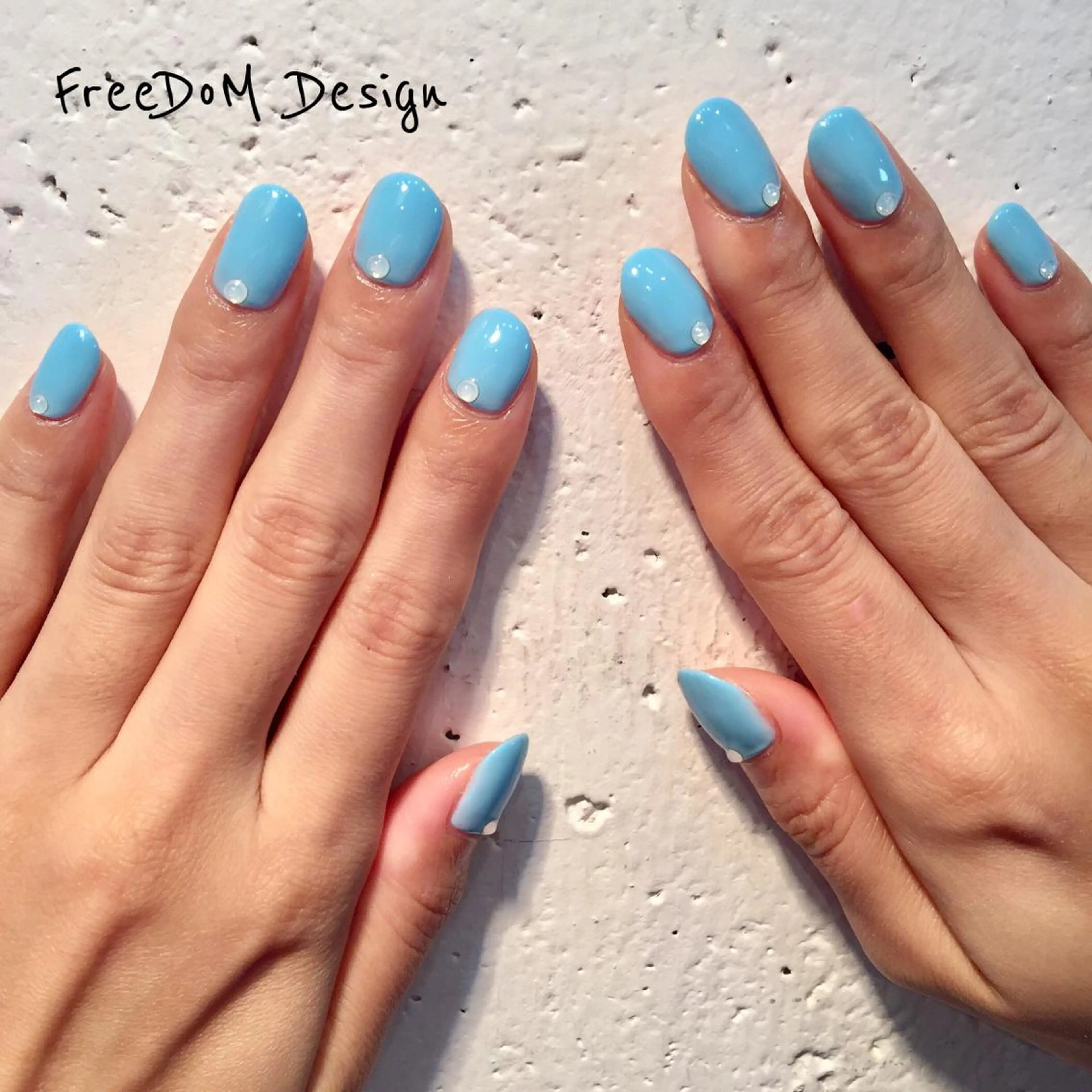 リピーター様／ハンド／シンプルお好きなカラー1色／ワンカラーorラメグラデ ¥6980の写真