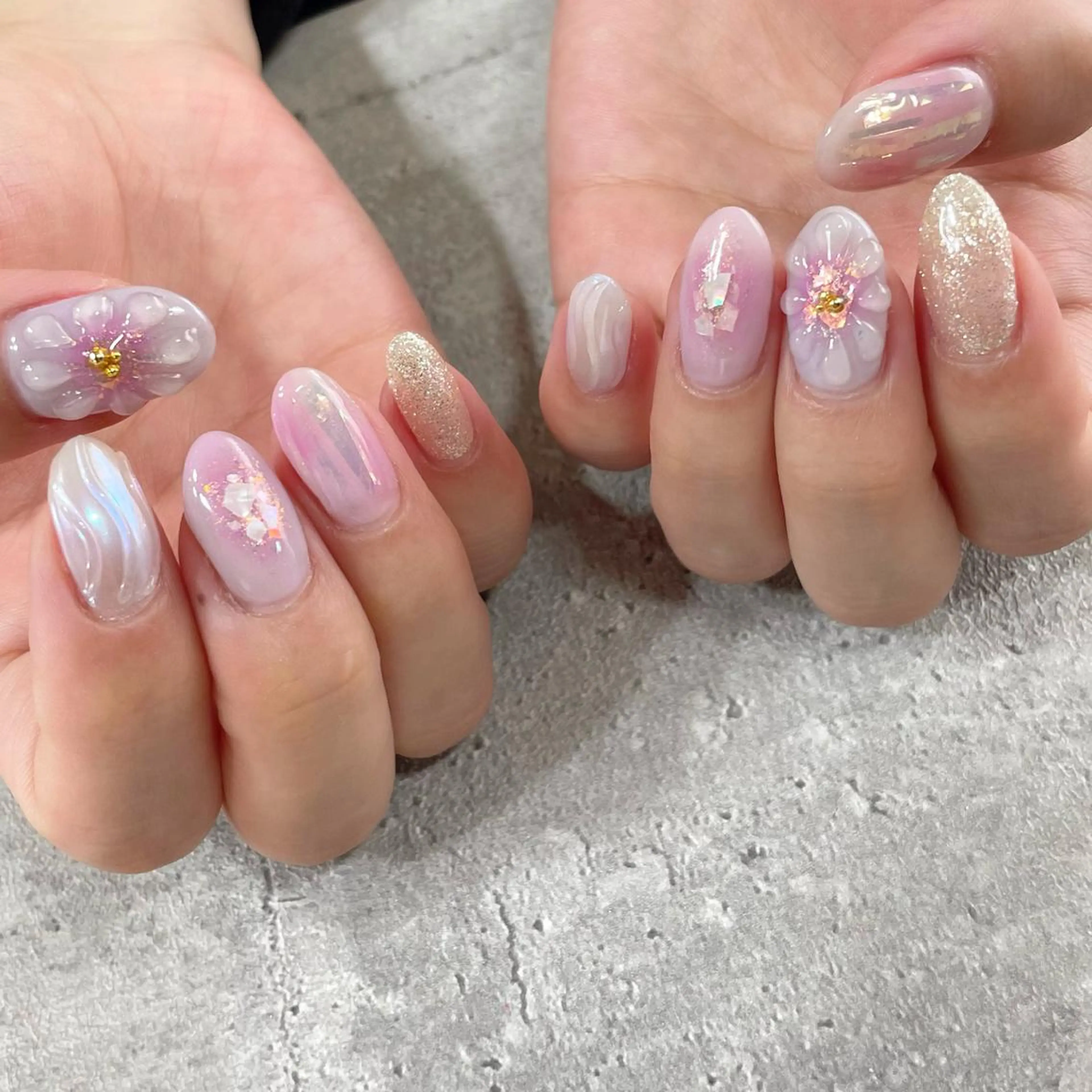 ネイル ジェルネイル 東 千夏のネイルデザイン