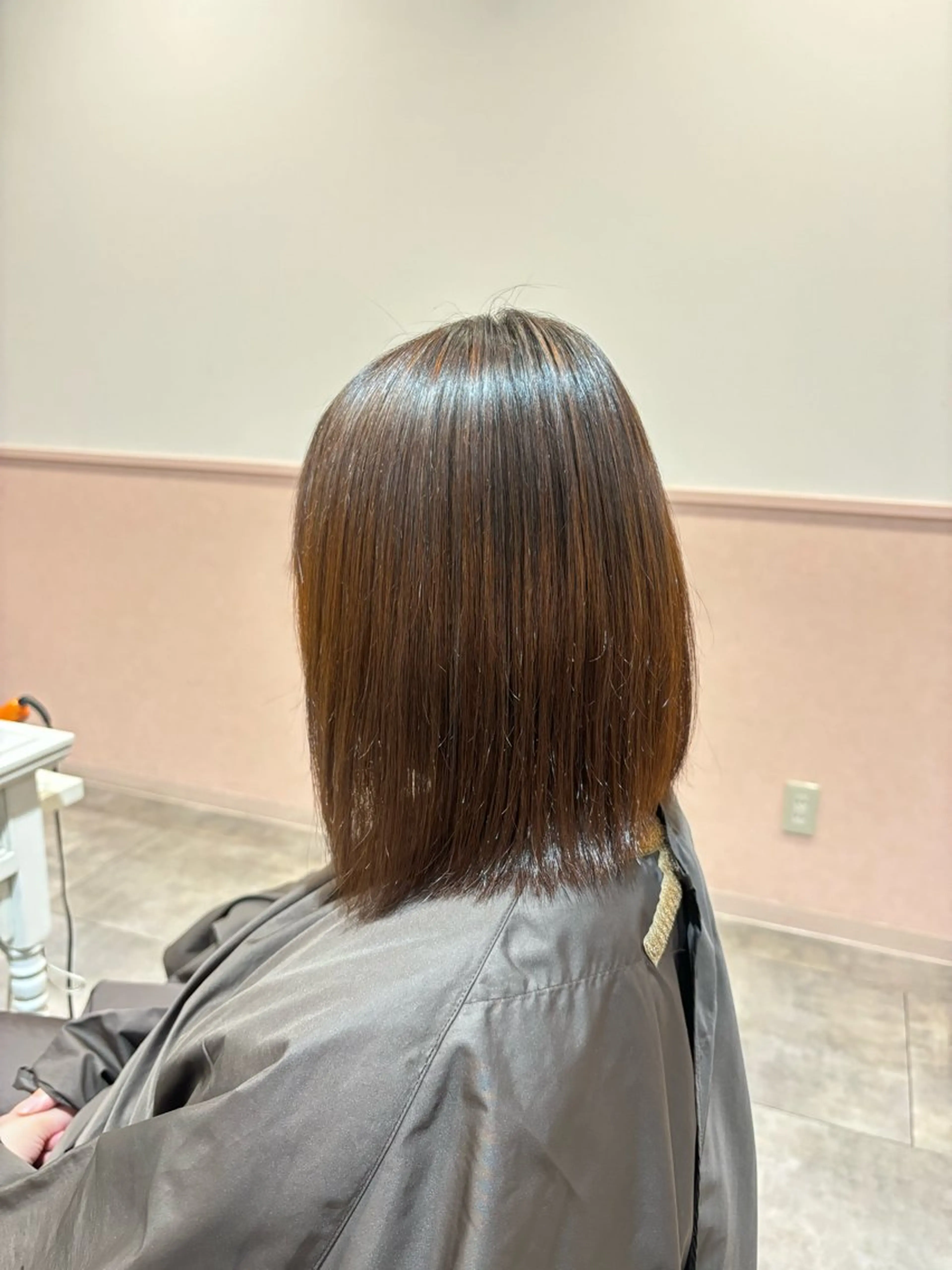 ミディアム 縮毛矯正 髪質改善 田中大貴のヘアスタイル