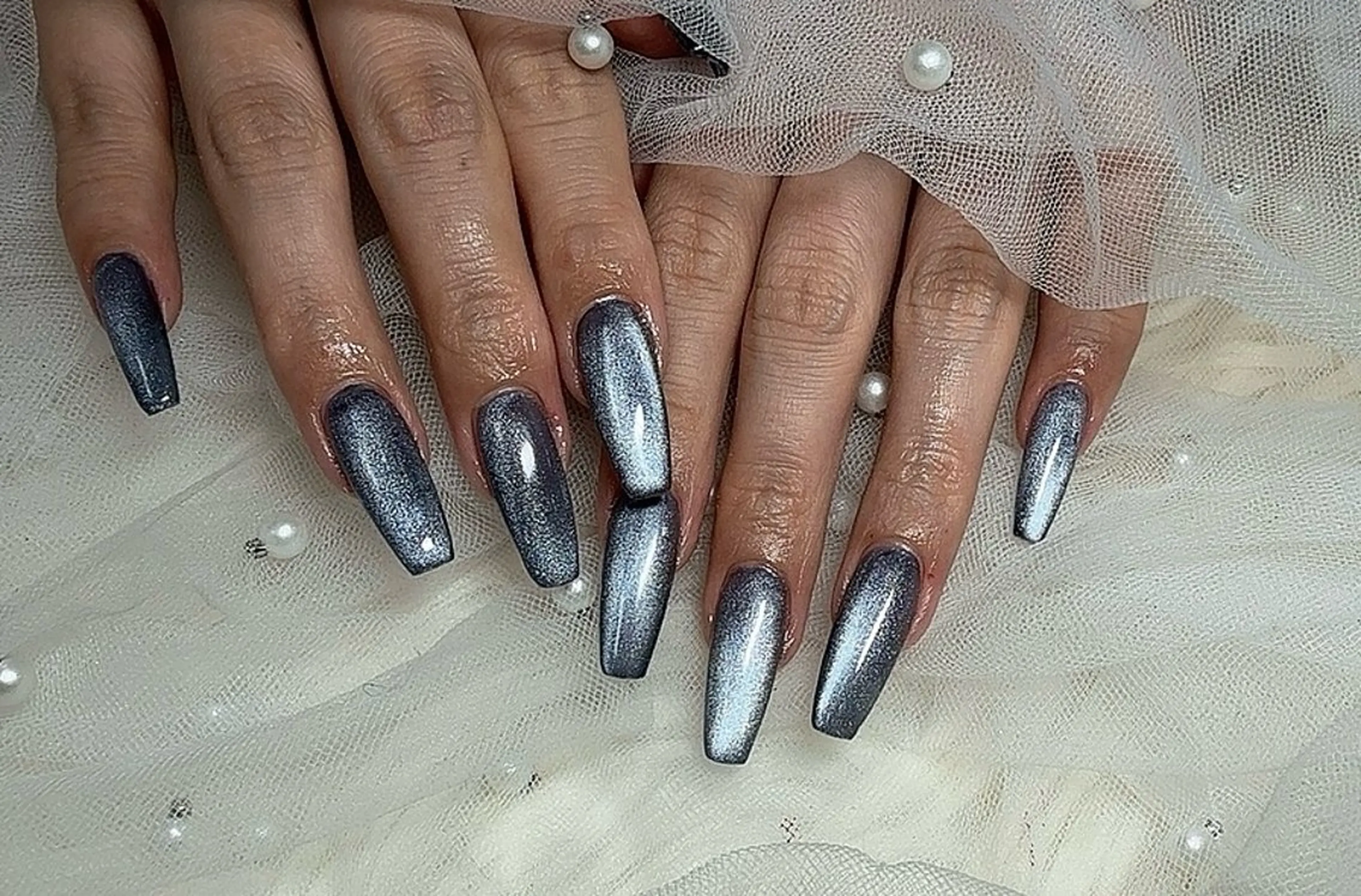 ネイル マグネットネイル ハンドネイル Ruana Nailのネイルデザイン