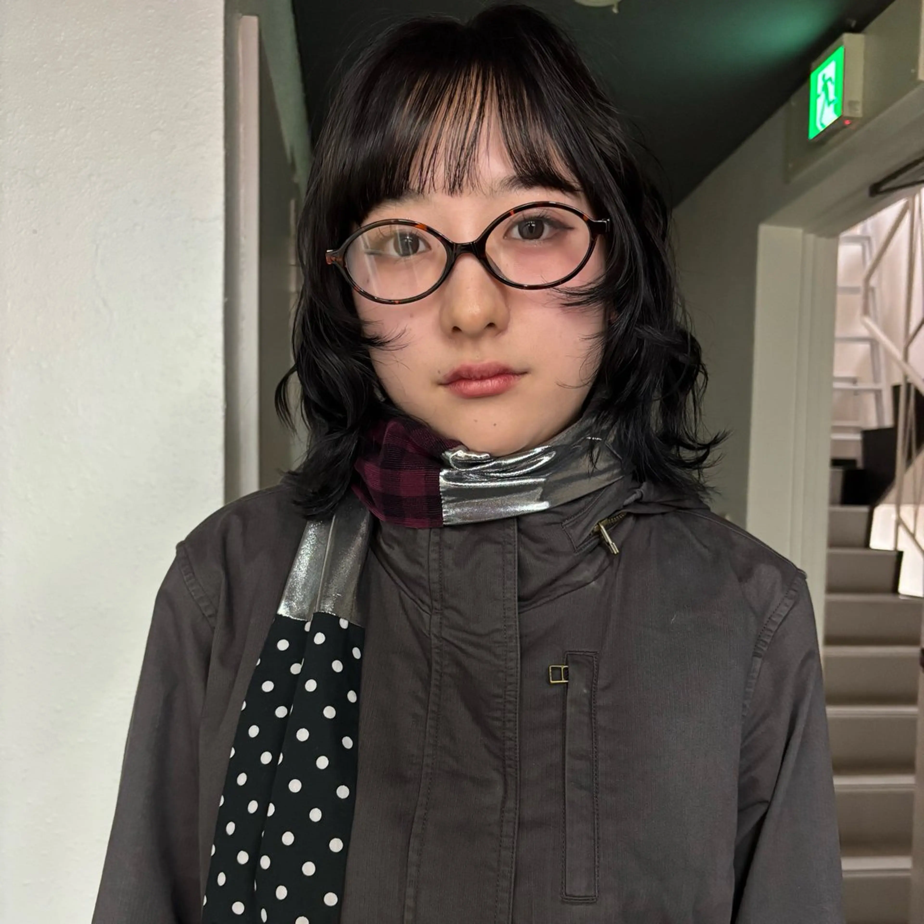 ミディアム カット パーマ カジュアルパーマ/ 似合わせヘア/ショウのヘアスタイル