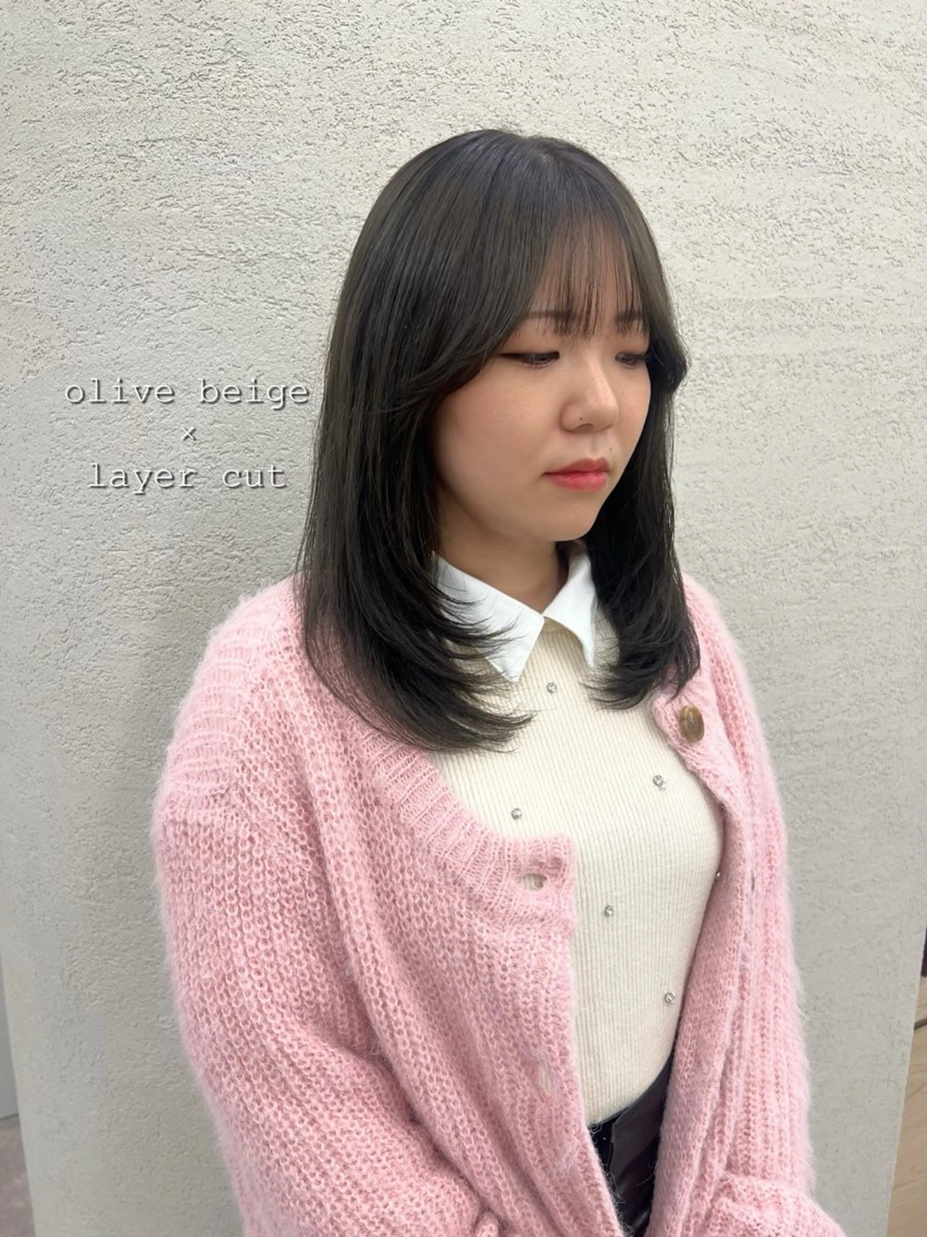 セミロング カラー ヘアカラー トリートメント 美髪矯正/髪質改善/ 艶髪🤍伊藤梨紗のヘアスタイル