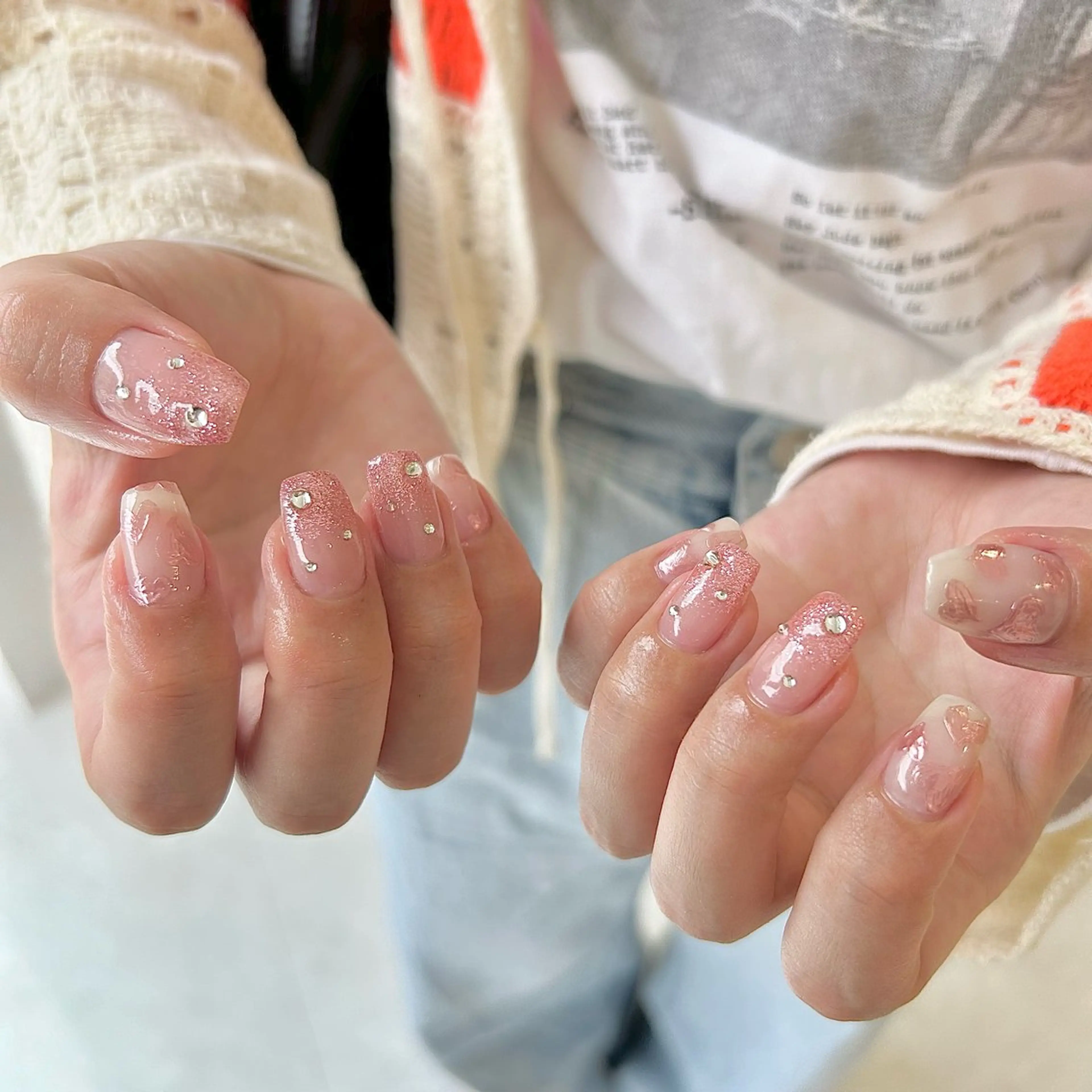 ネイル ピンク ハンドネイル Uzuki ／ROCCOnailのネイルデザイン