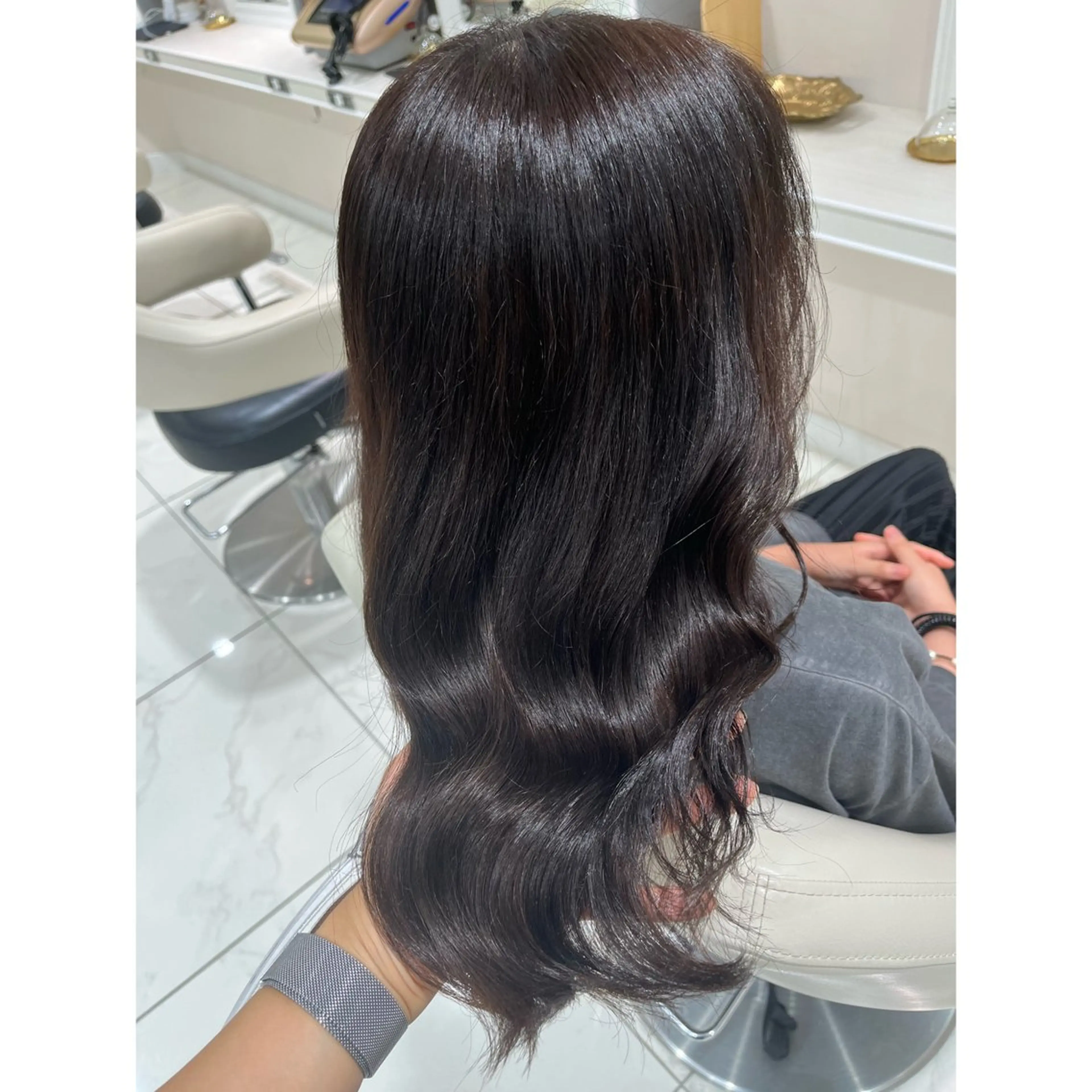 セミロング カラー ヘアカラー 韓国ヘア 🎀中川綾乃🎀のヘアスタイル