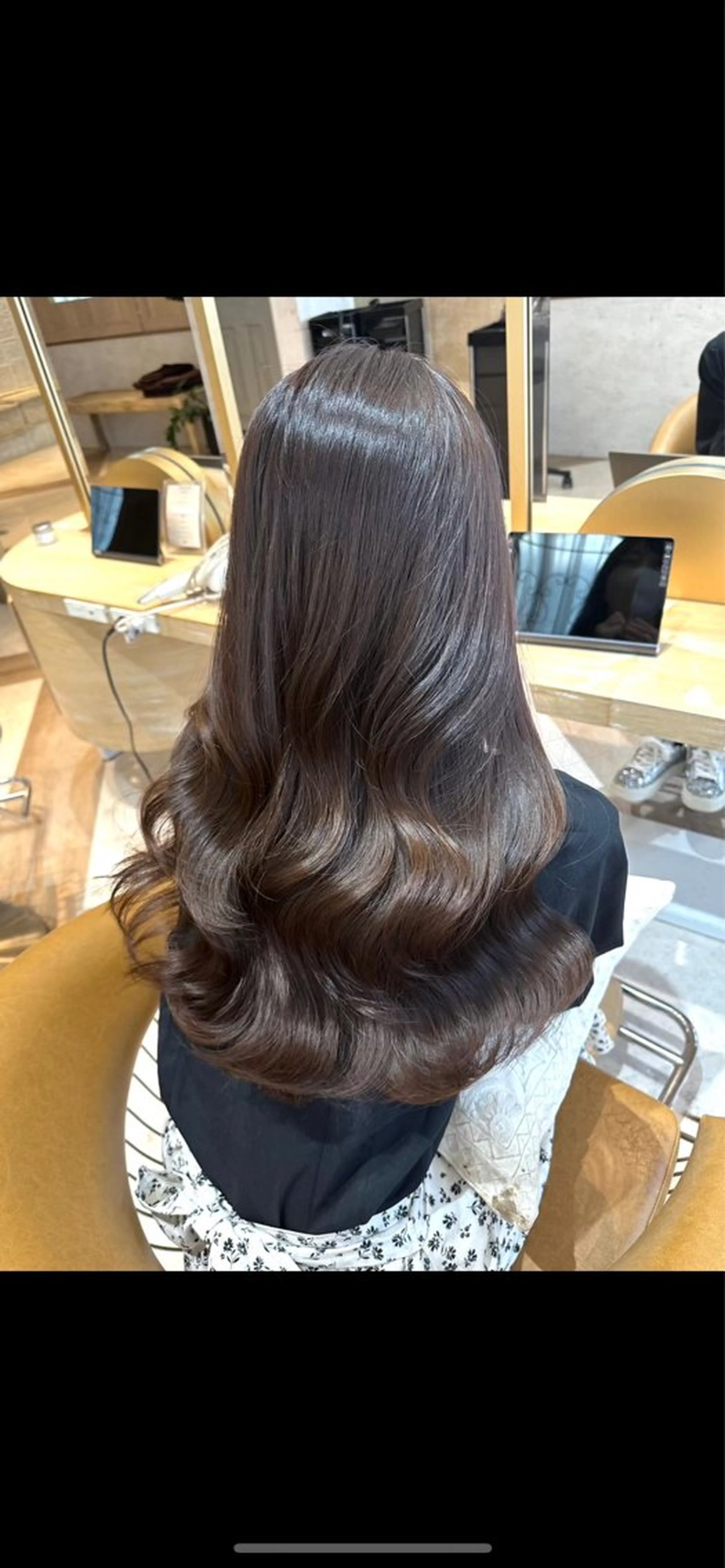 ミディアム ヘアカラー トリートメント 髪質改善/透明感カラ ー/みほのヘアスタイル