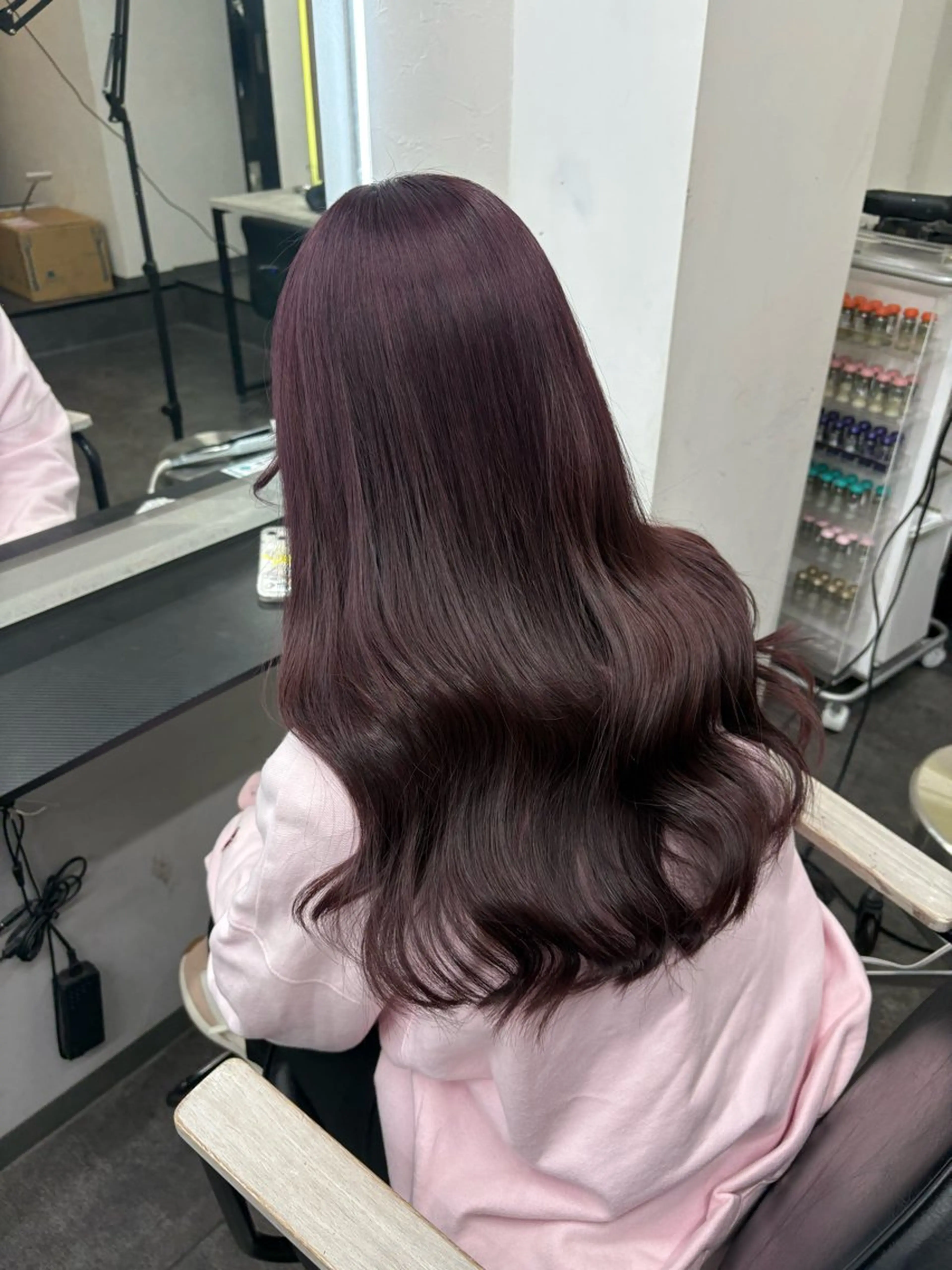 ロング カラー ヘアアレンジ メンズウルフ🐺♡ ブリーチ♡ヘアメ🎀のヘアスタイル