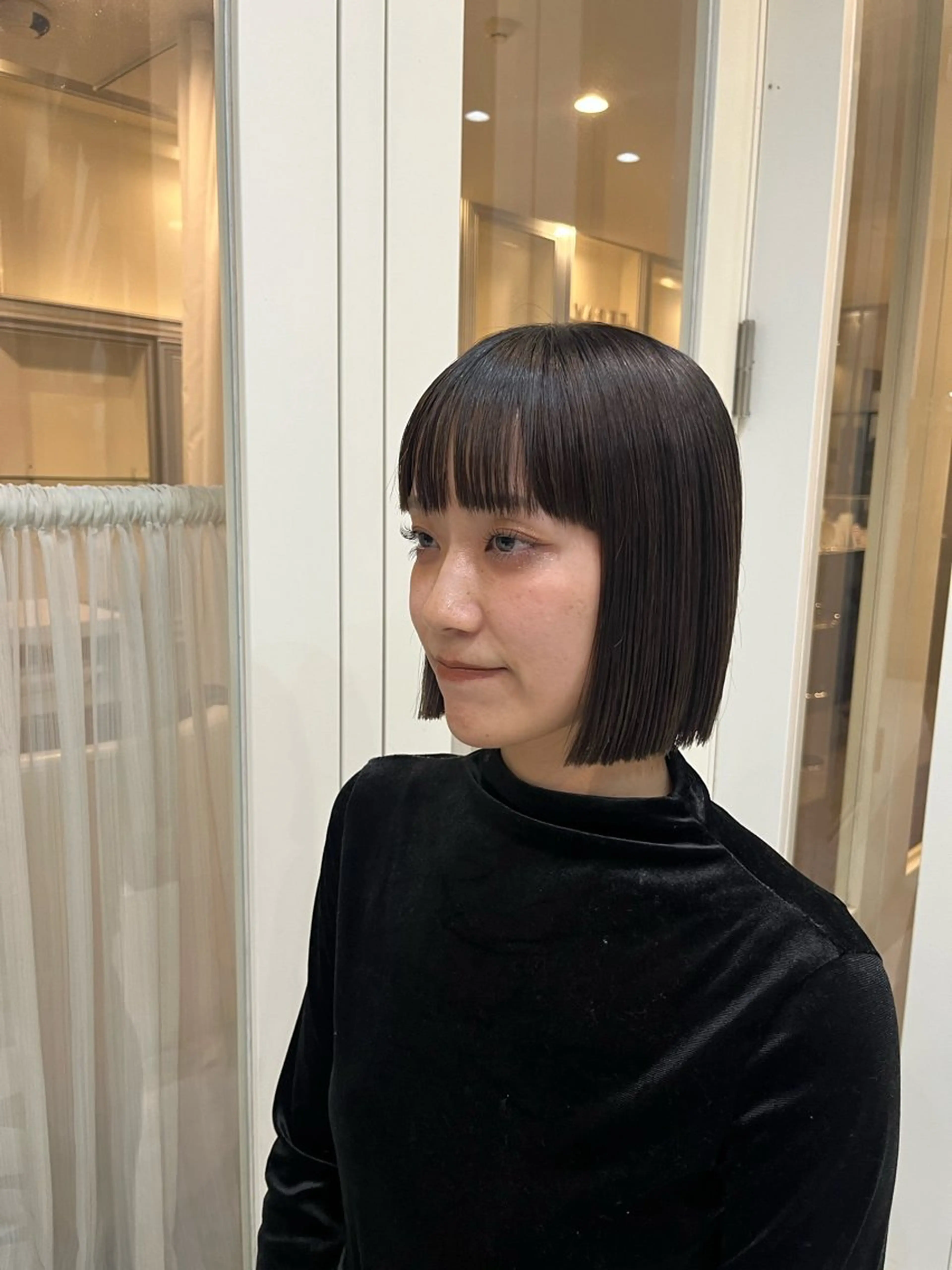 ショート 切りっぱなしボブ ボブ レイヤーカット /ゆうのヘアスタイル