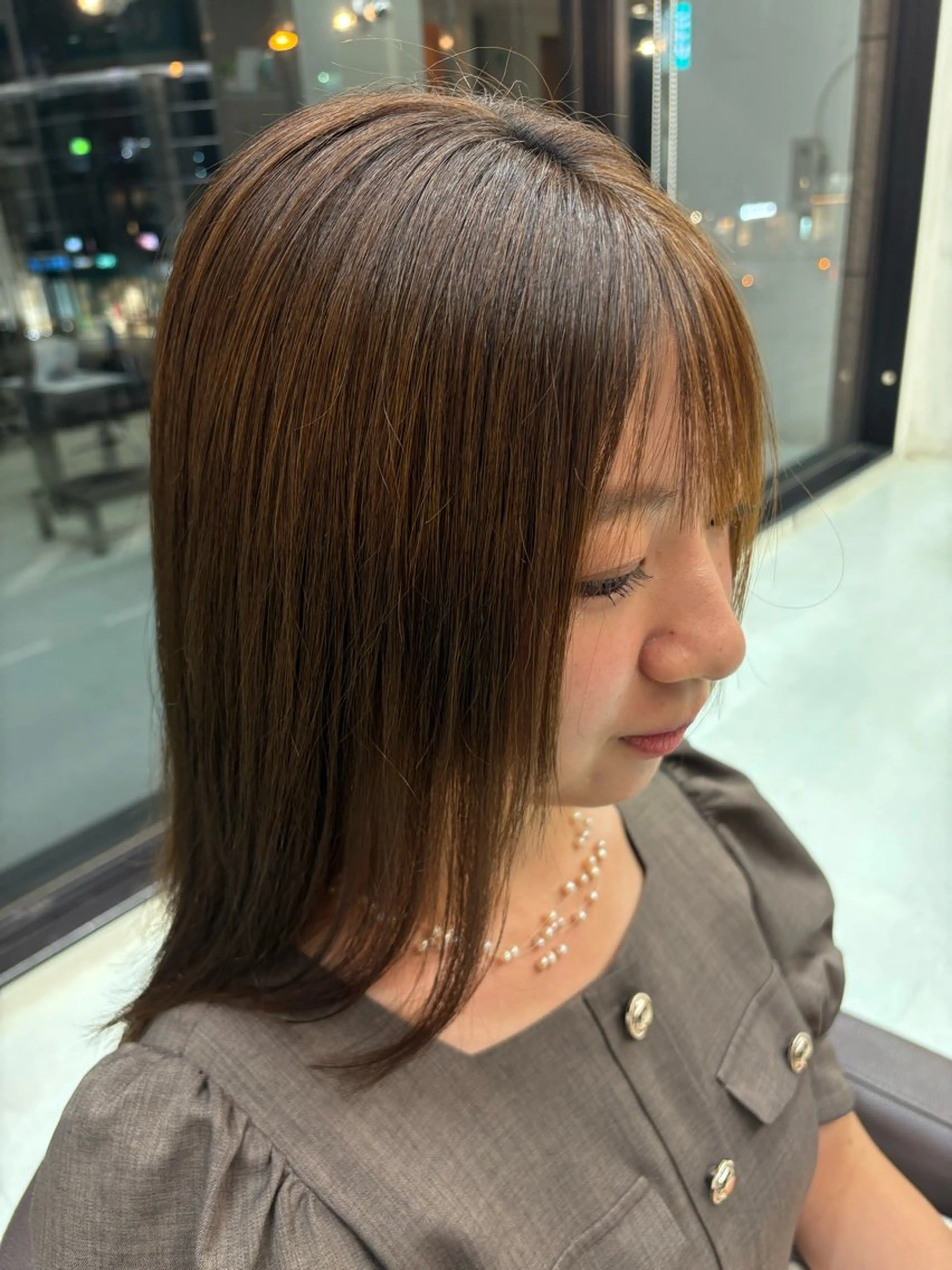 セミロング WILL西宮店所属・WILL西宮野崎琴水 /透明感カラーのヘアスタイル