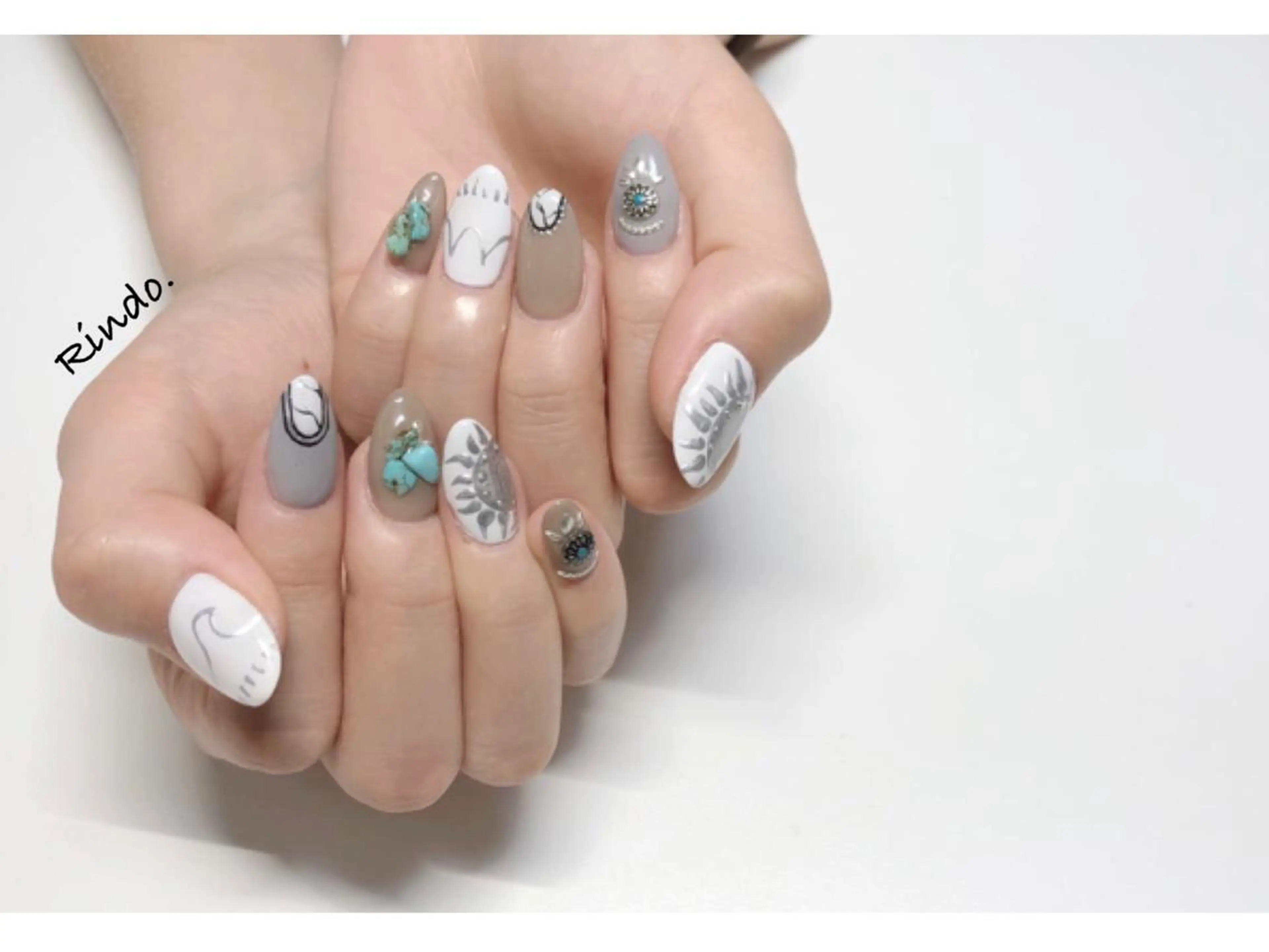 ネイル 夏ネイル ハンドネイル Rindo.ネイル ♡耳つぼジュエリーのその他イメージ