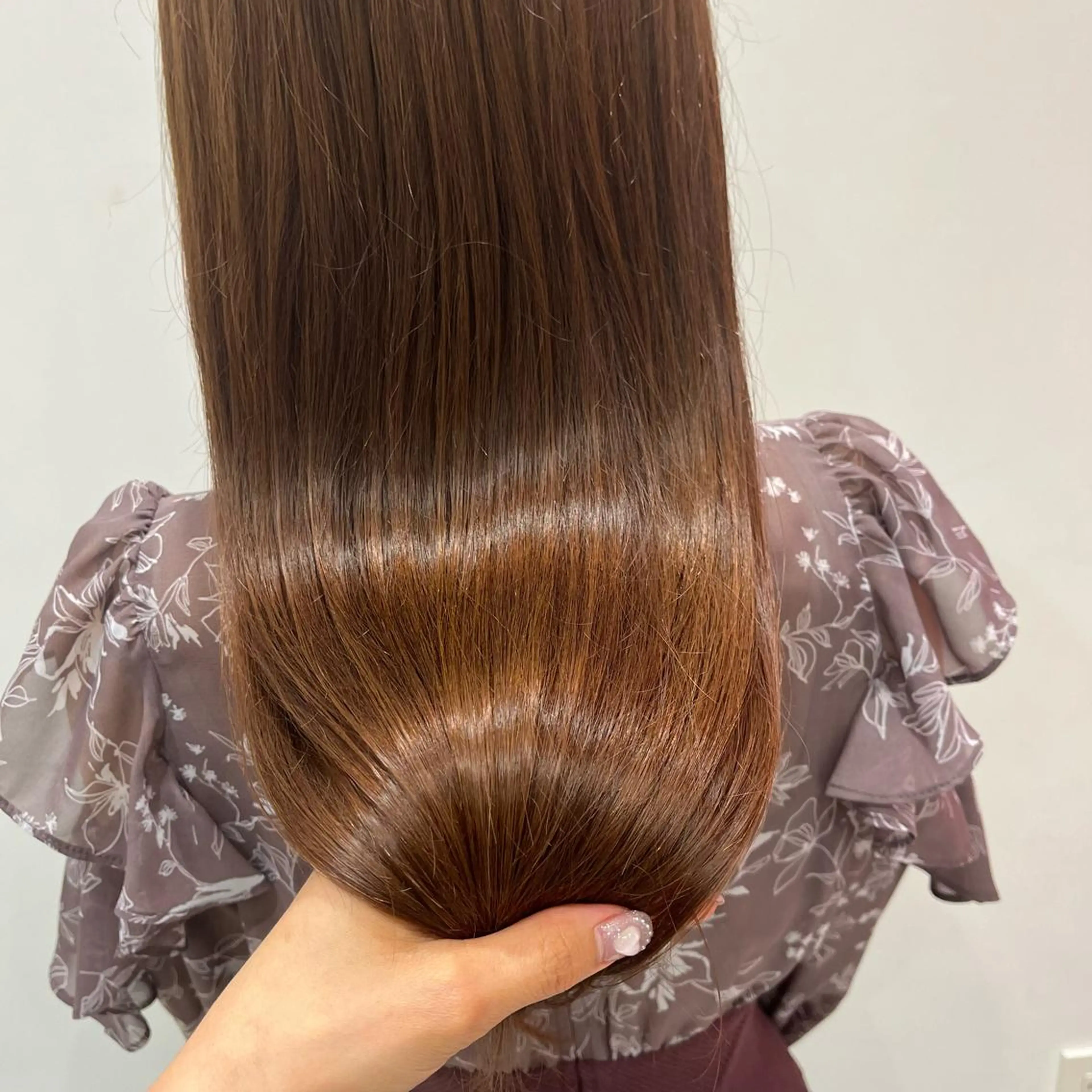 ロング クルミ🤍ピンク 🎀韓国ヘアのヘアスタイル