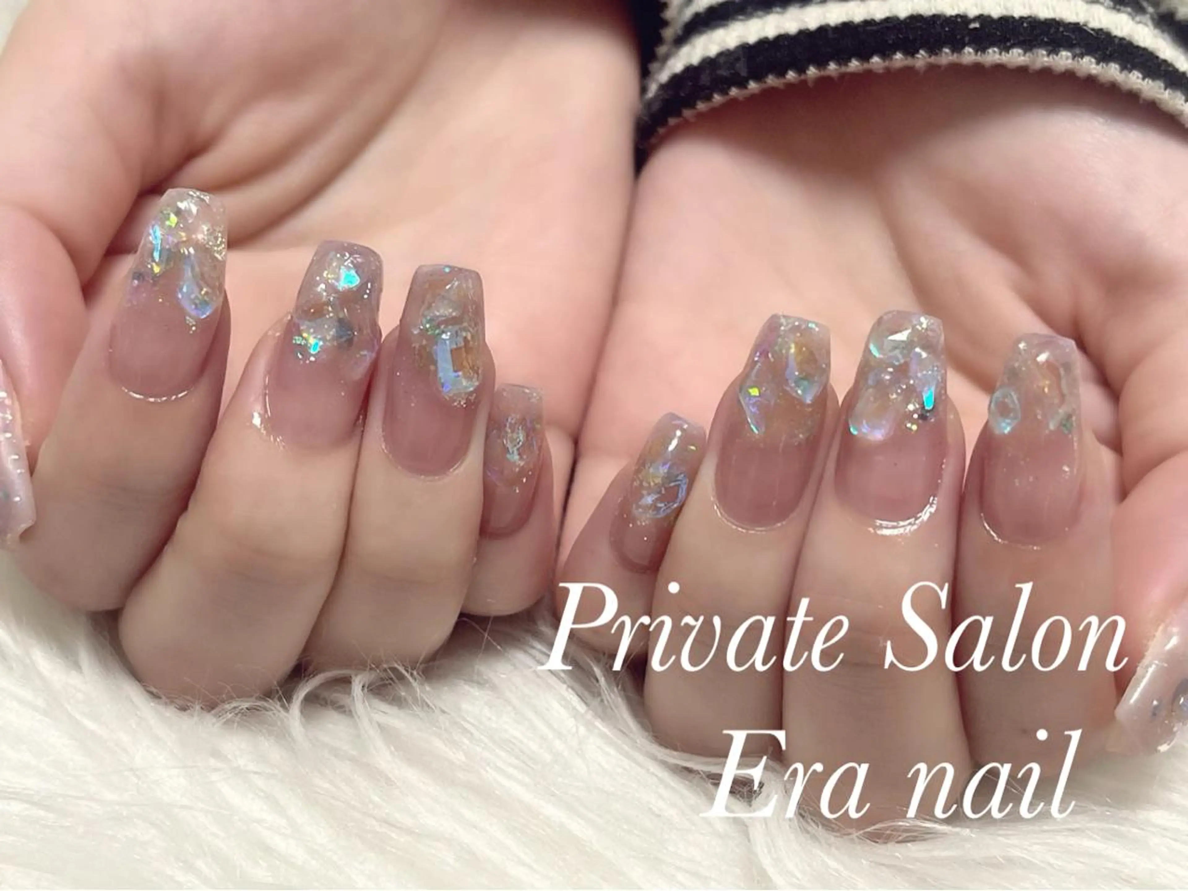 ネイル アートネイル ストーンネイル Era nailのネイルデザイン