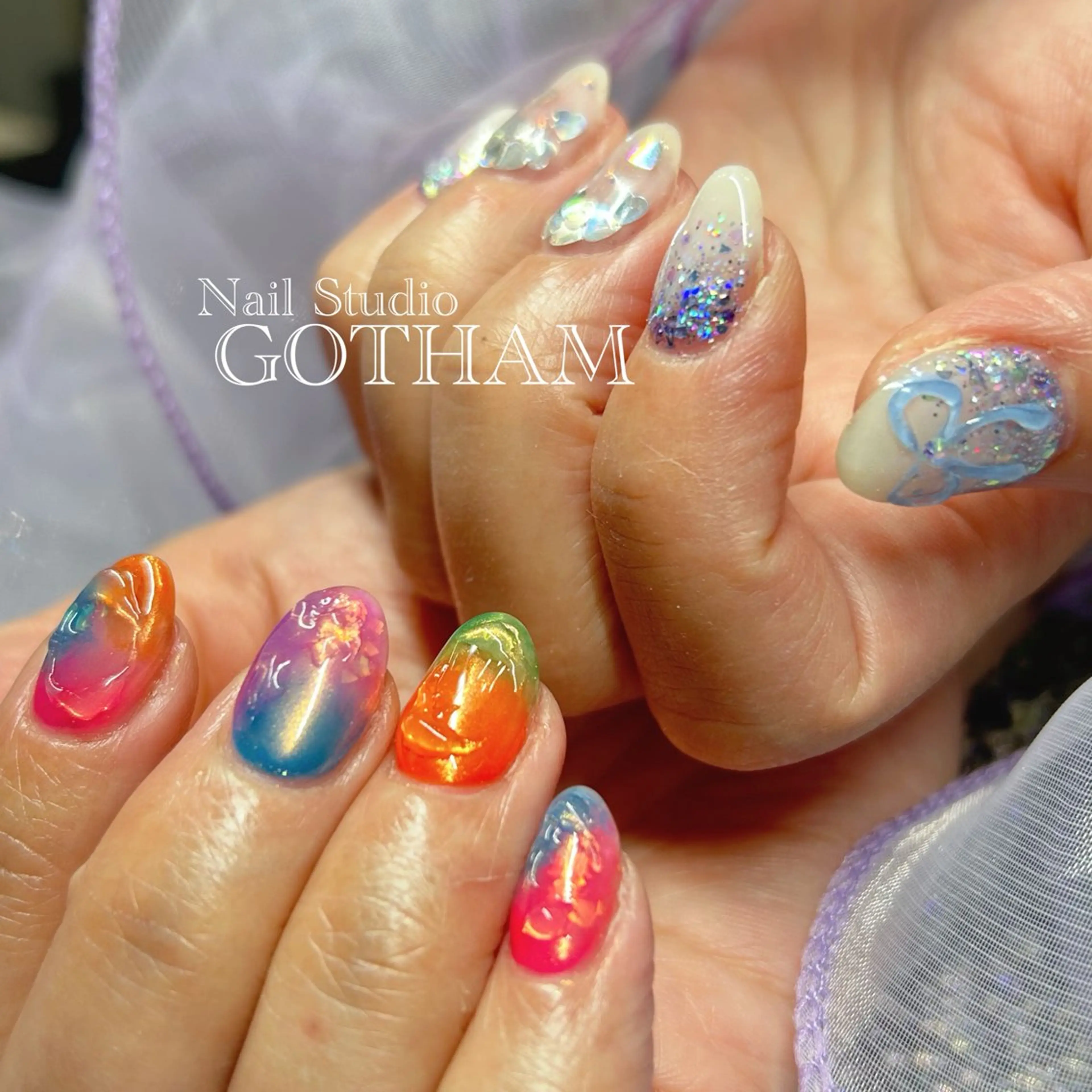 ネイル ハンドネイル Nail Studio GOTHAM所属・高円寺駅からすぐ🌈 ネイルGOTHAMのネイルデザイン