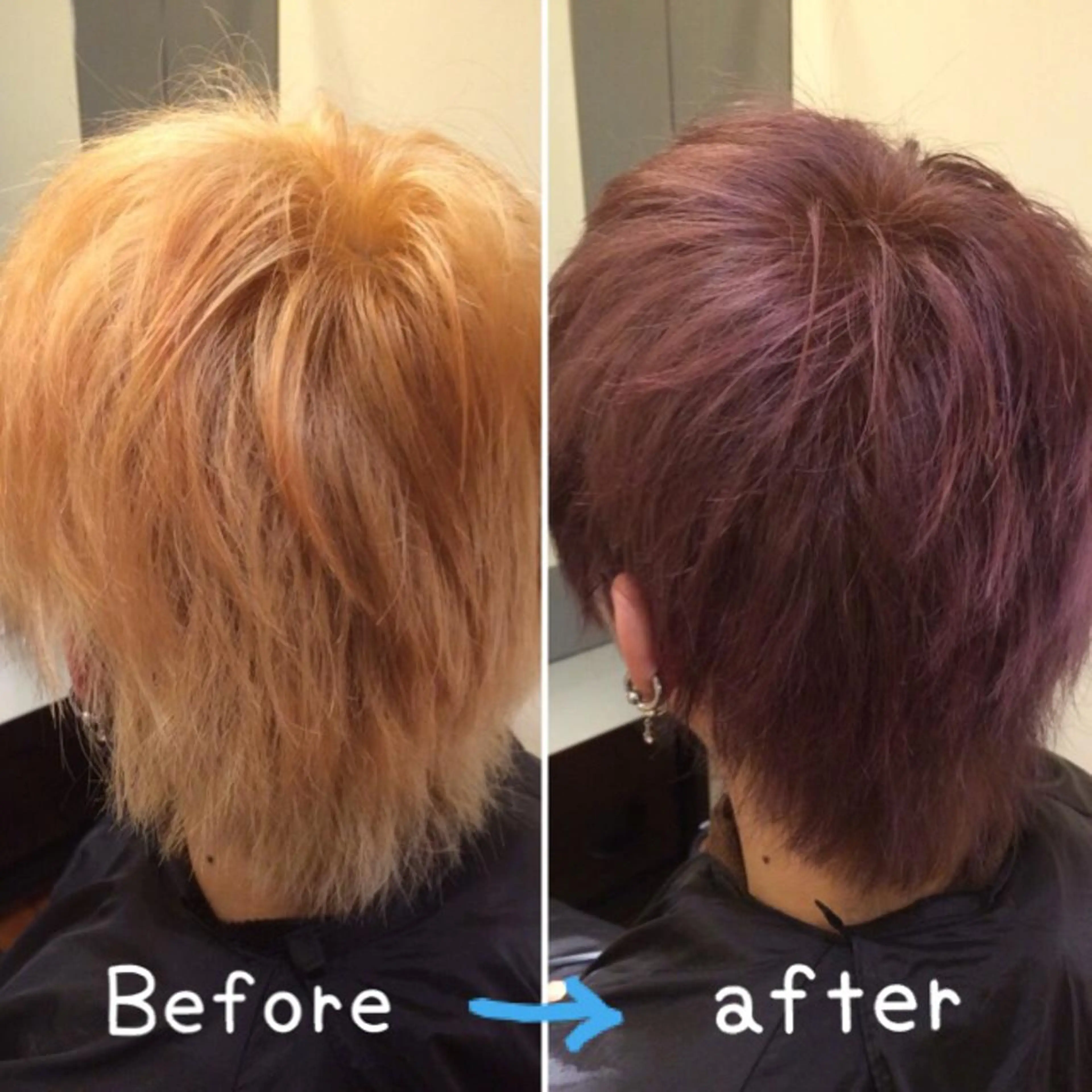 ショート カラー メンズ メンズブリーチ ブリーチ バイオレットカラー Optima Hair【オプティマヘアー】所属・松田 類生のヘアスタイル