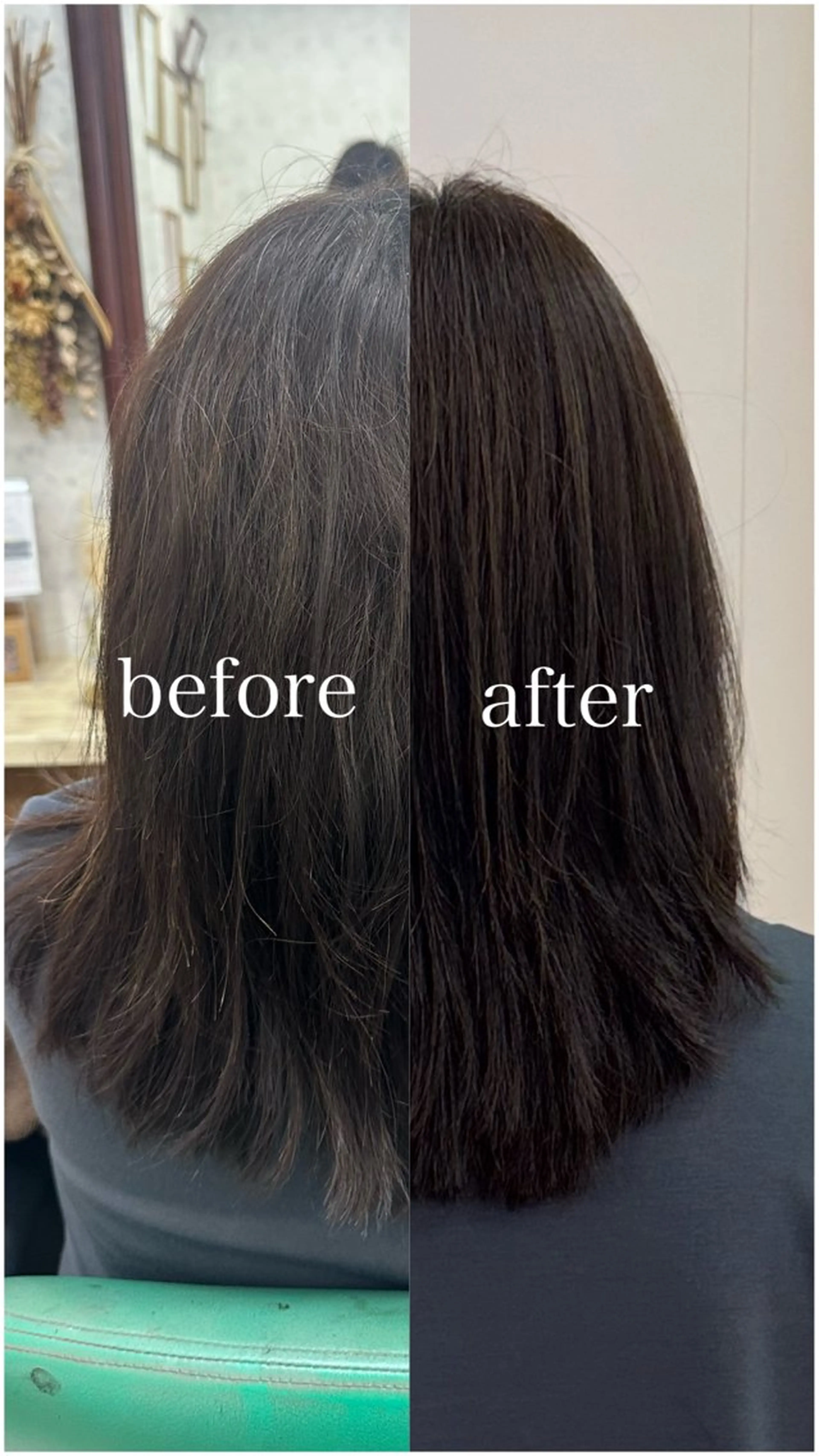 セミロング パーマ 縮毛矯正 トリートメント 髪質改善のプロ✨りな さんのヘアスタイル