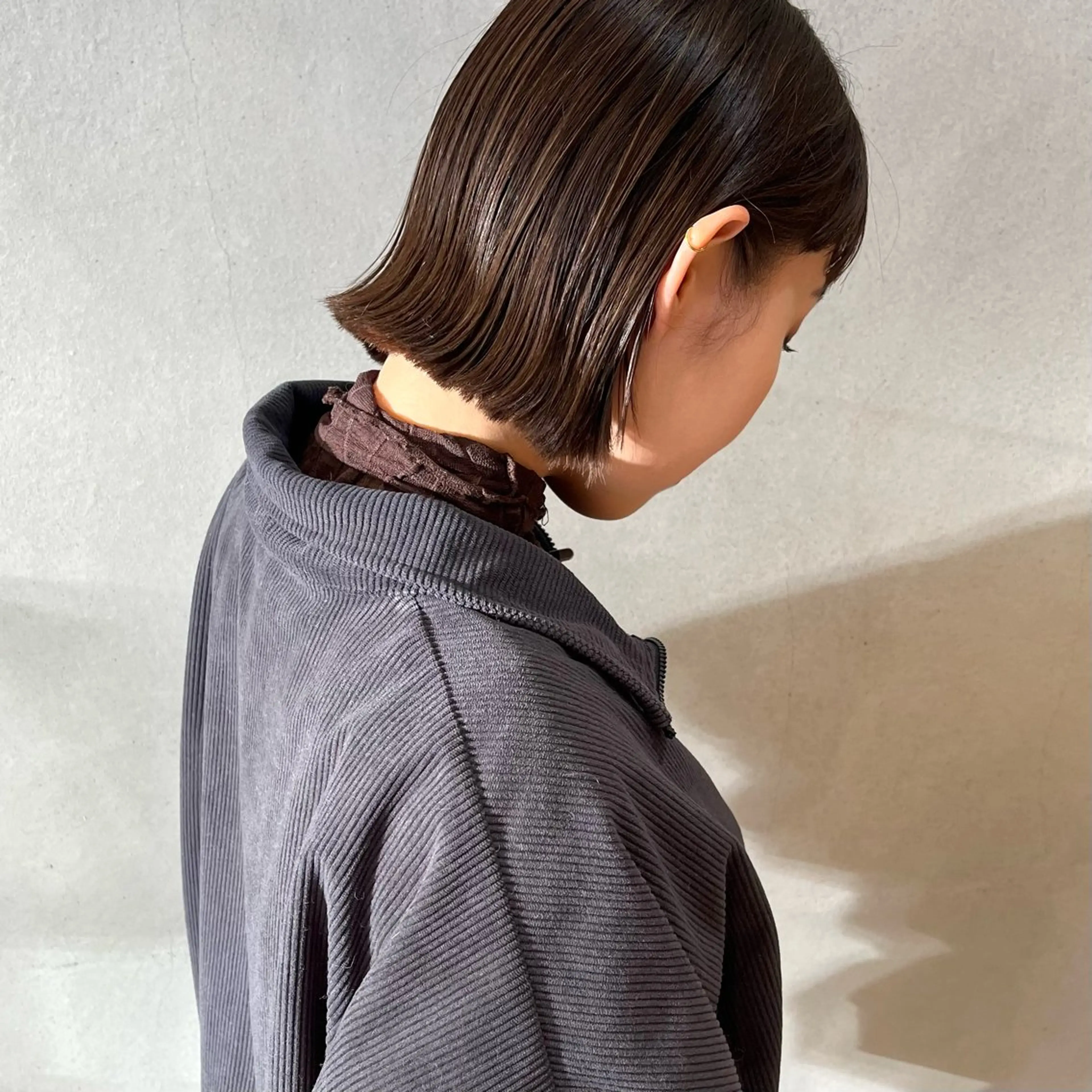 ショート カラー カット ヘアカラー トリートメント ボブ/透明感カラー /坂口恵梨子のヘアスタイル