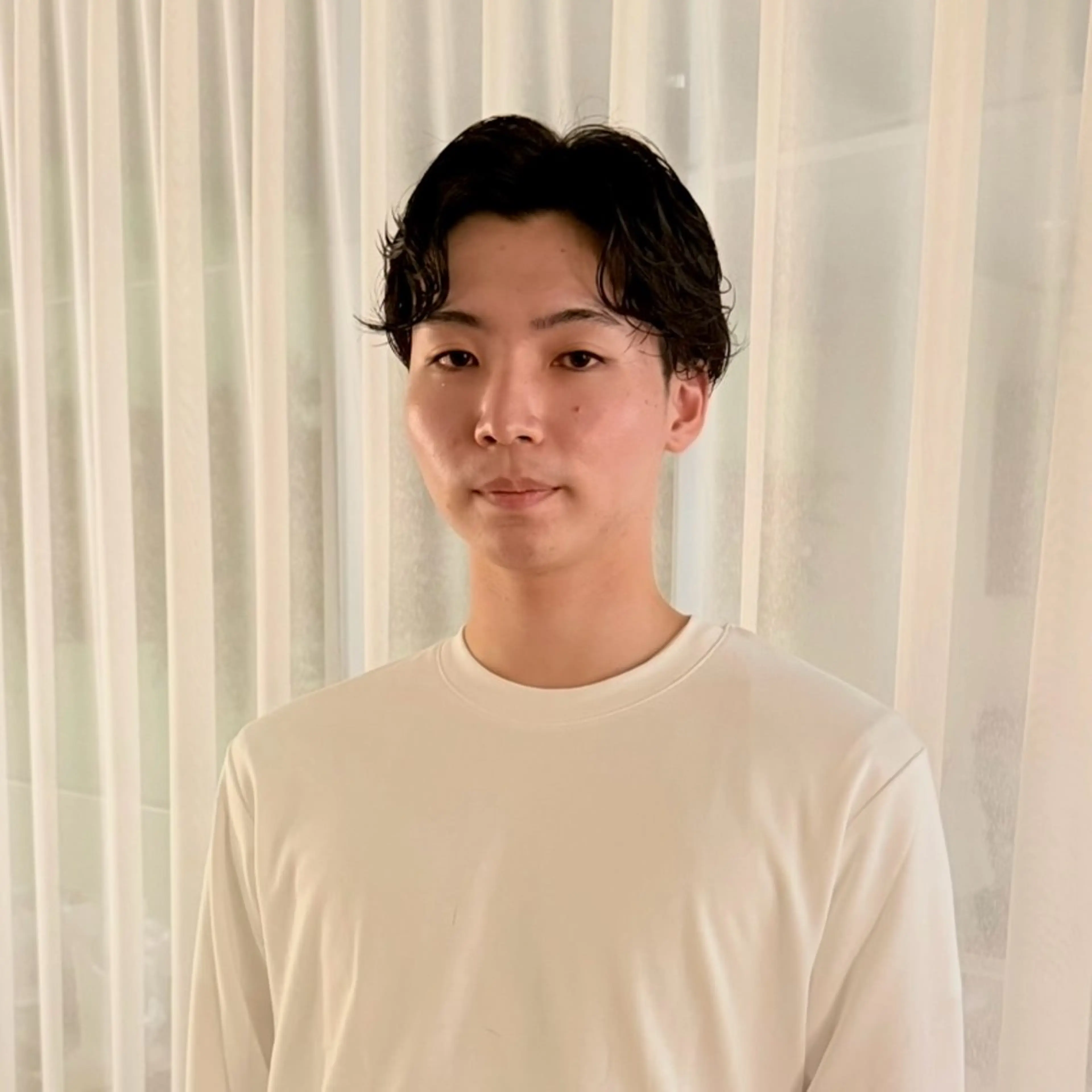 ミディアム パーマ メンズ カット パーマ TRICCA 銀座所属・奏羽　"メンズ ・パーマ・ショート"のヘアスタイル