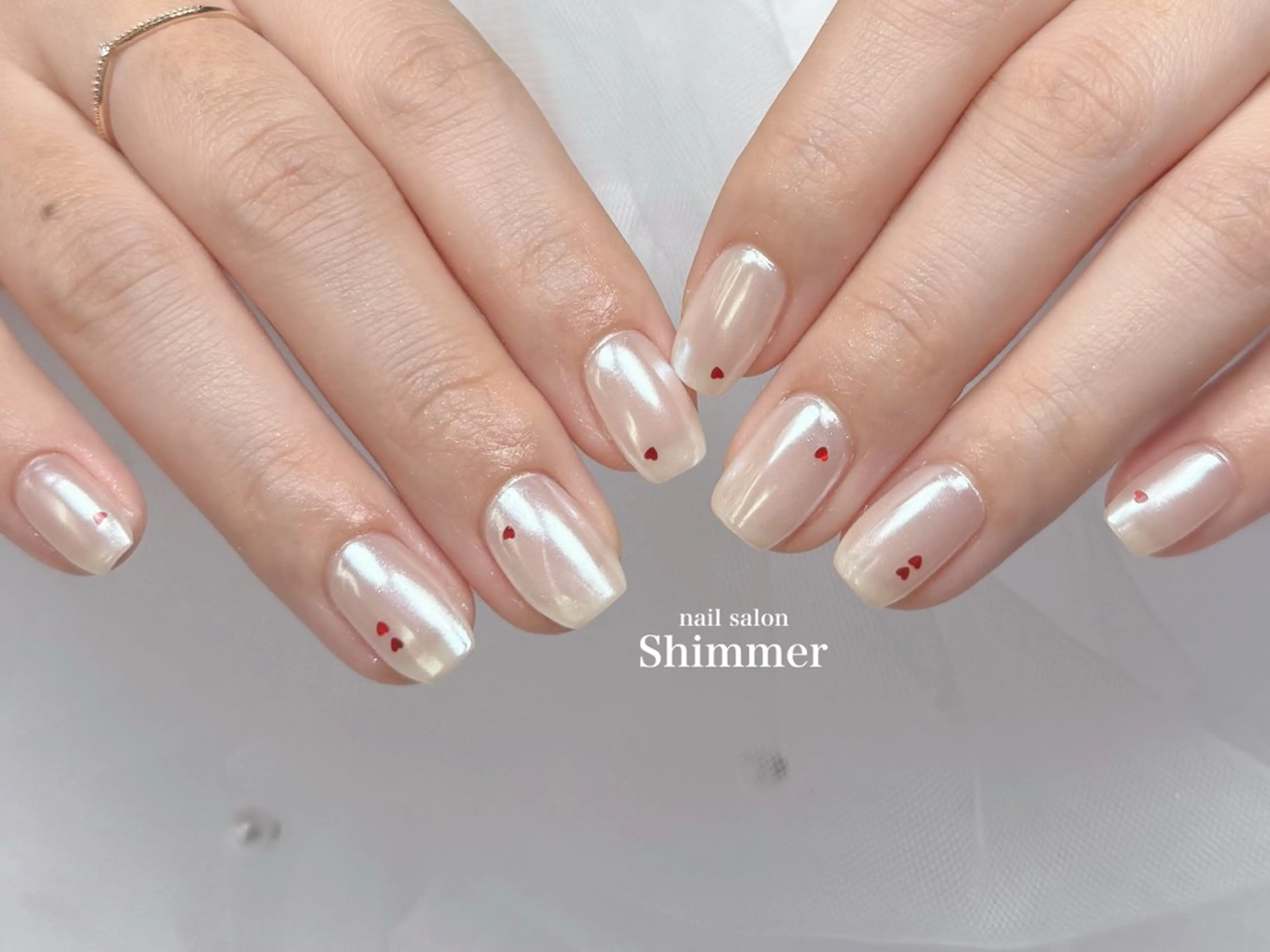 ネイル ハンドネイル Shimmer Risaのネイルデザイン