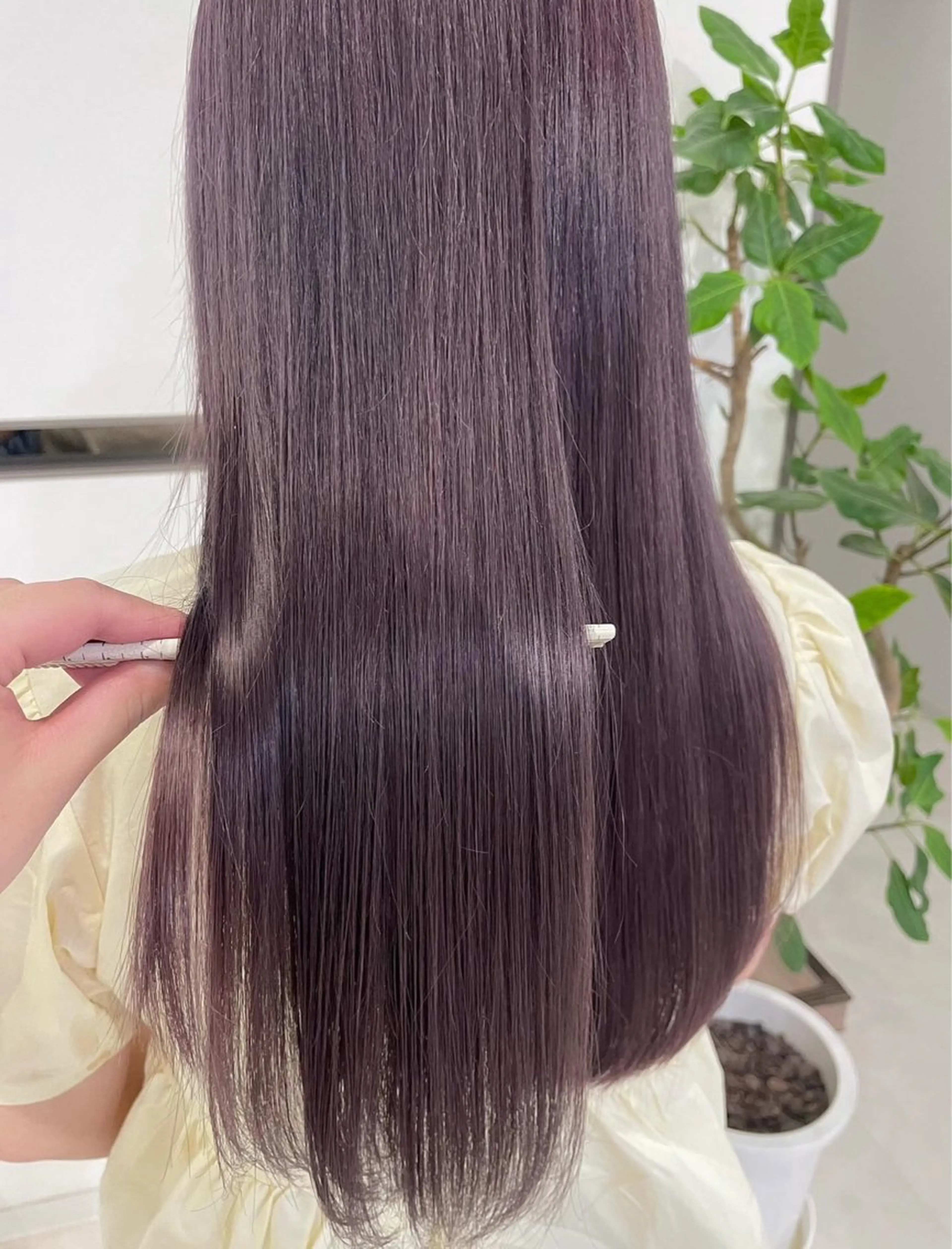 ロング 横浜/髪質改善/ 艶髪カラー/アレンジのヘアスタイル