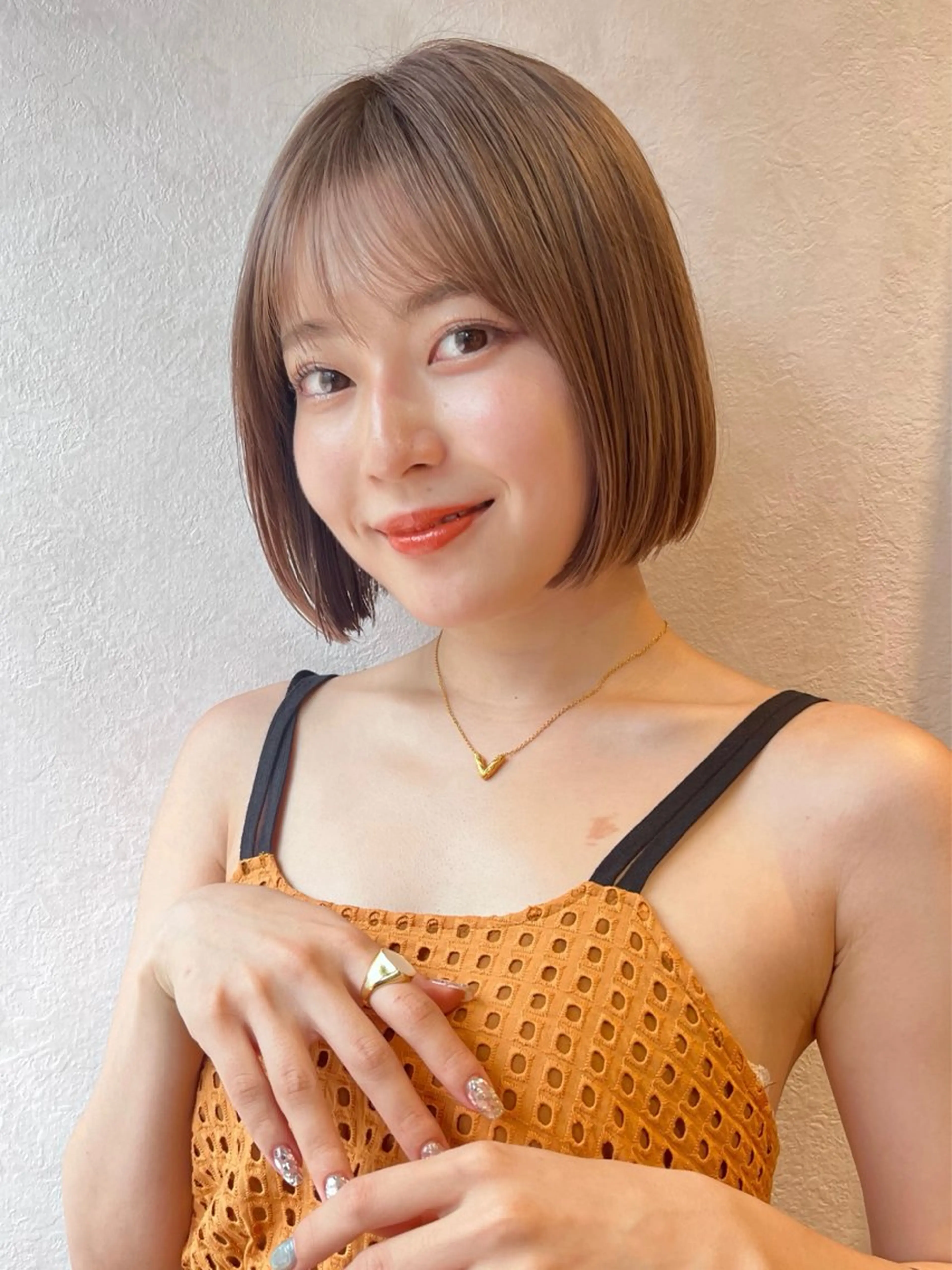 ショート カラー 木元 瑛✂︎ボブのヘアスタイル