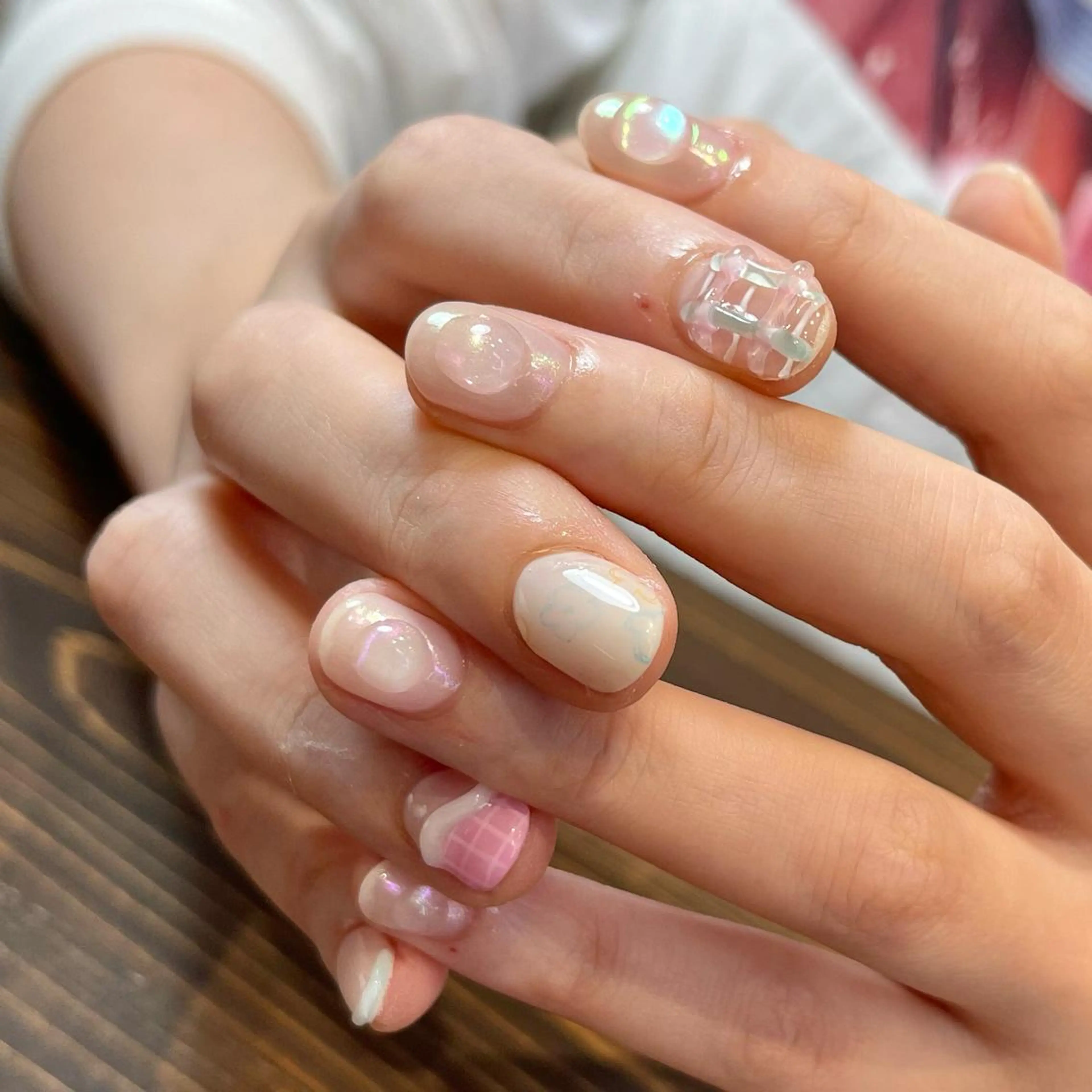 ネイル アートネイル ジェルネイル 韓国ネイル ニュアンスネイル オフィスネイル ハンドネイル kinjo yuaのネイルデザイン