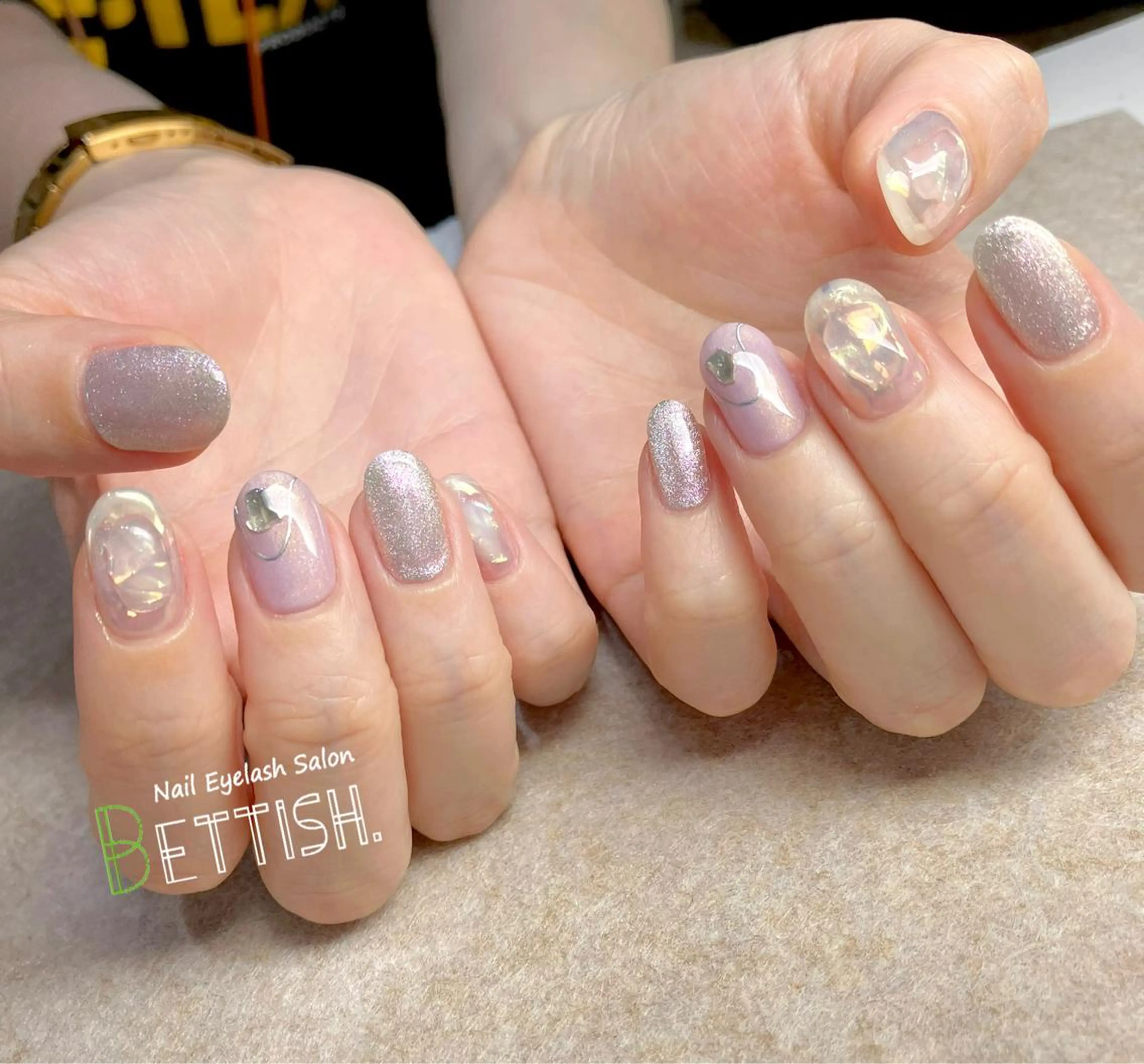 ネイル 氷ネイル・うるうるネイル ハンドネイル BETTISH. KUMIKO☺︎︎のネイルデザイン