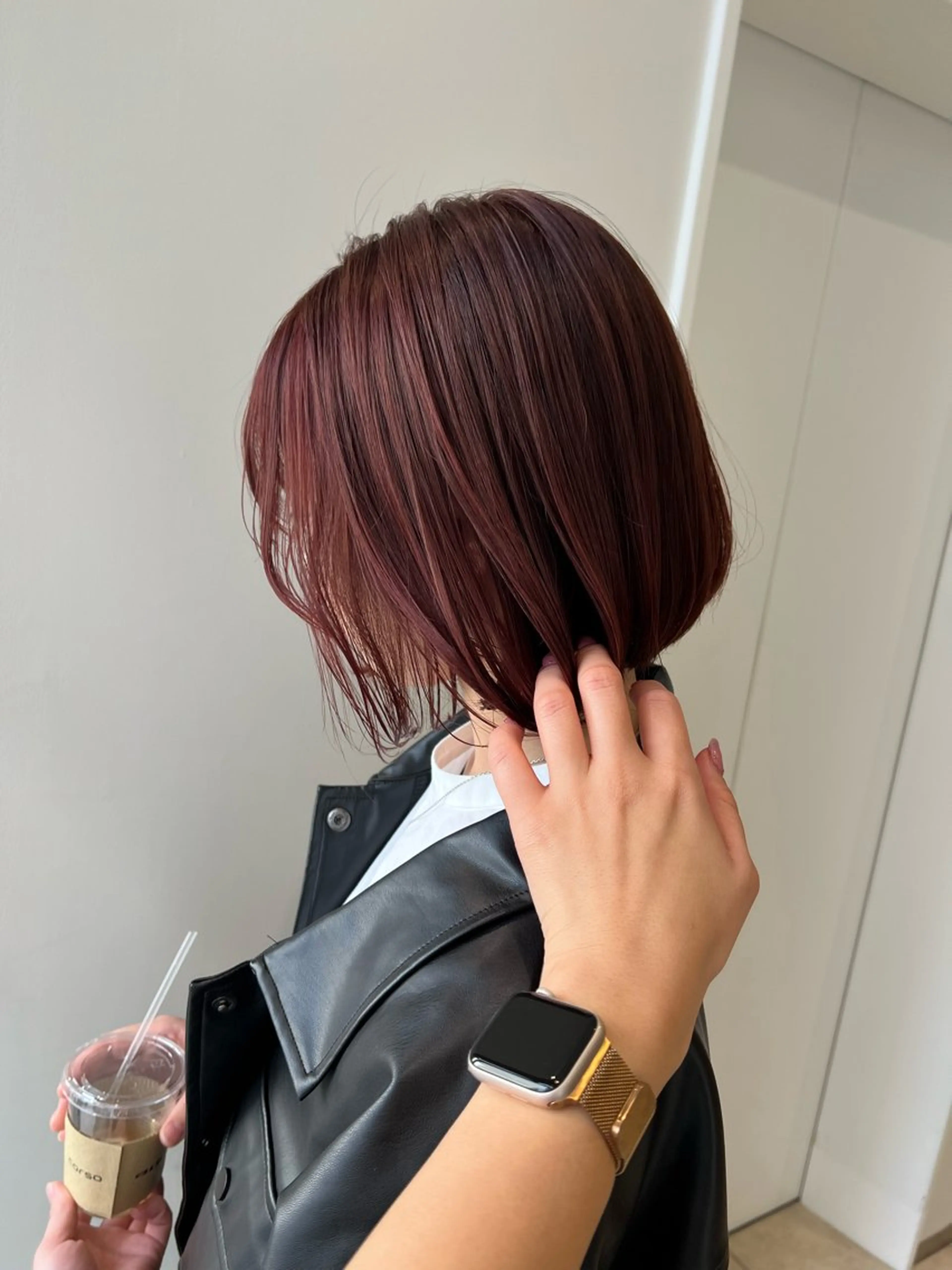 ショート カラー ベージュカラー ブラウンカラー ブラウンベージュ 透明感カラー レイヤーカット 💎K-two名古屋 安田ちづる💎のヘアスタイル