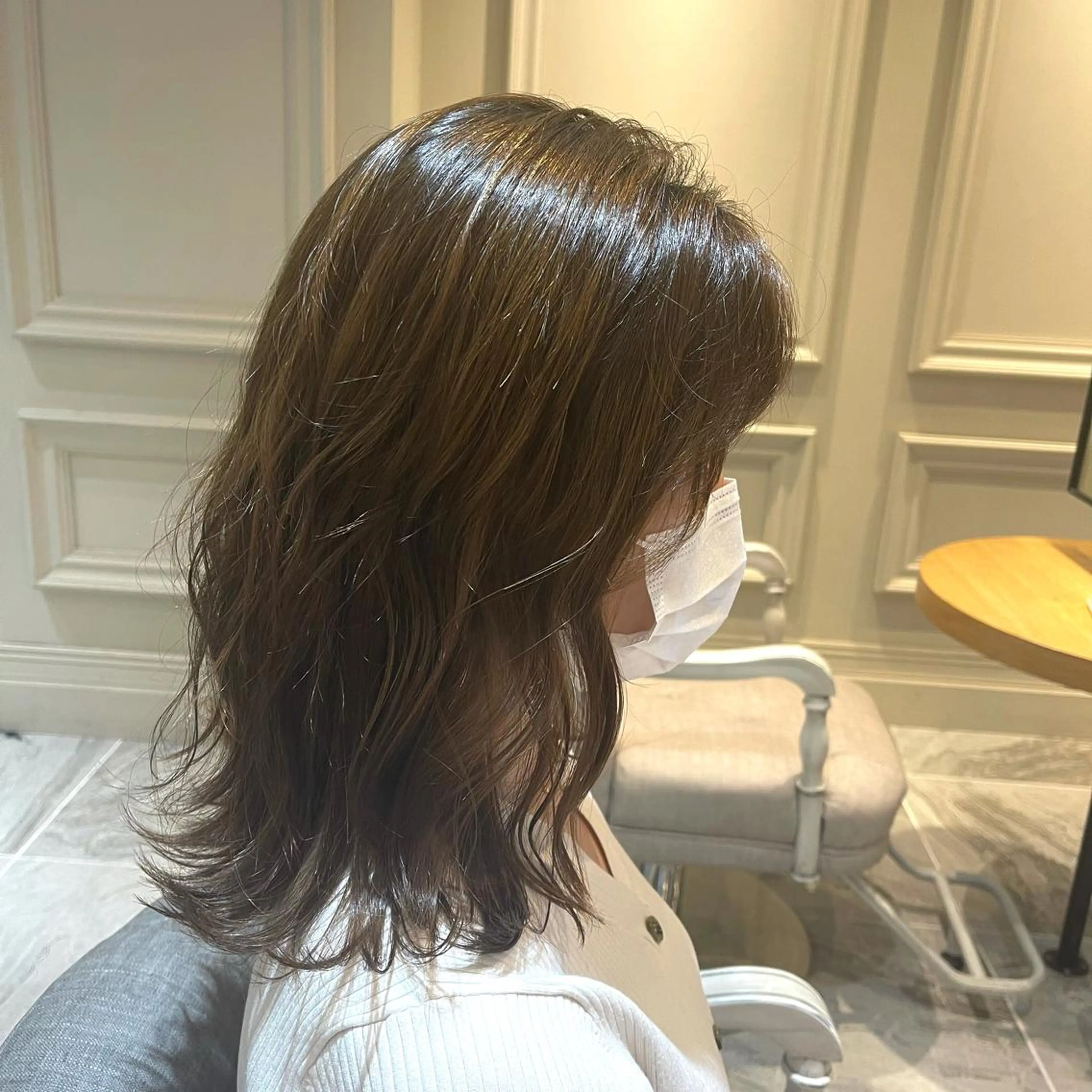 セミロング カラー レイヤーカット 📍葛西りんたろう/ ENVのヘアスタイル