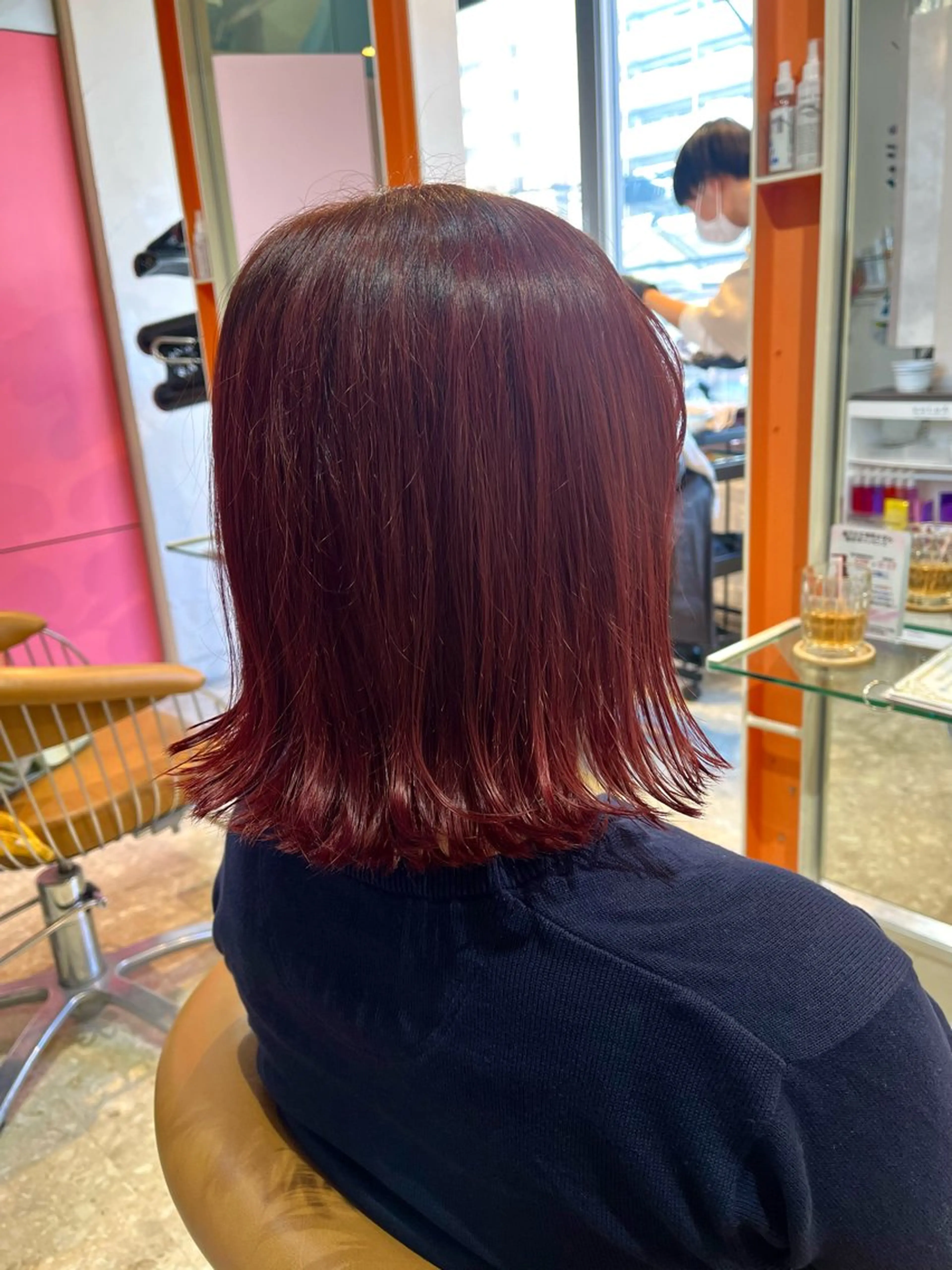 ミディアム カラー ヘアカラー うしだ かおるのヘアスタイル