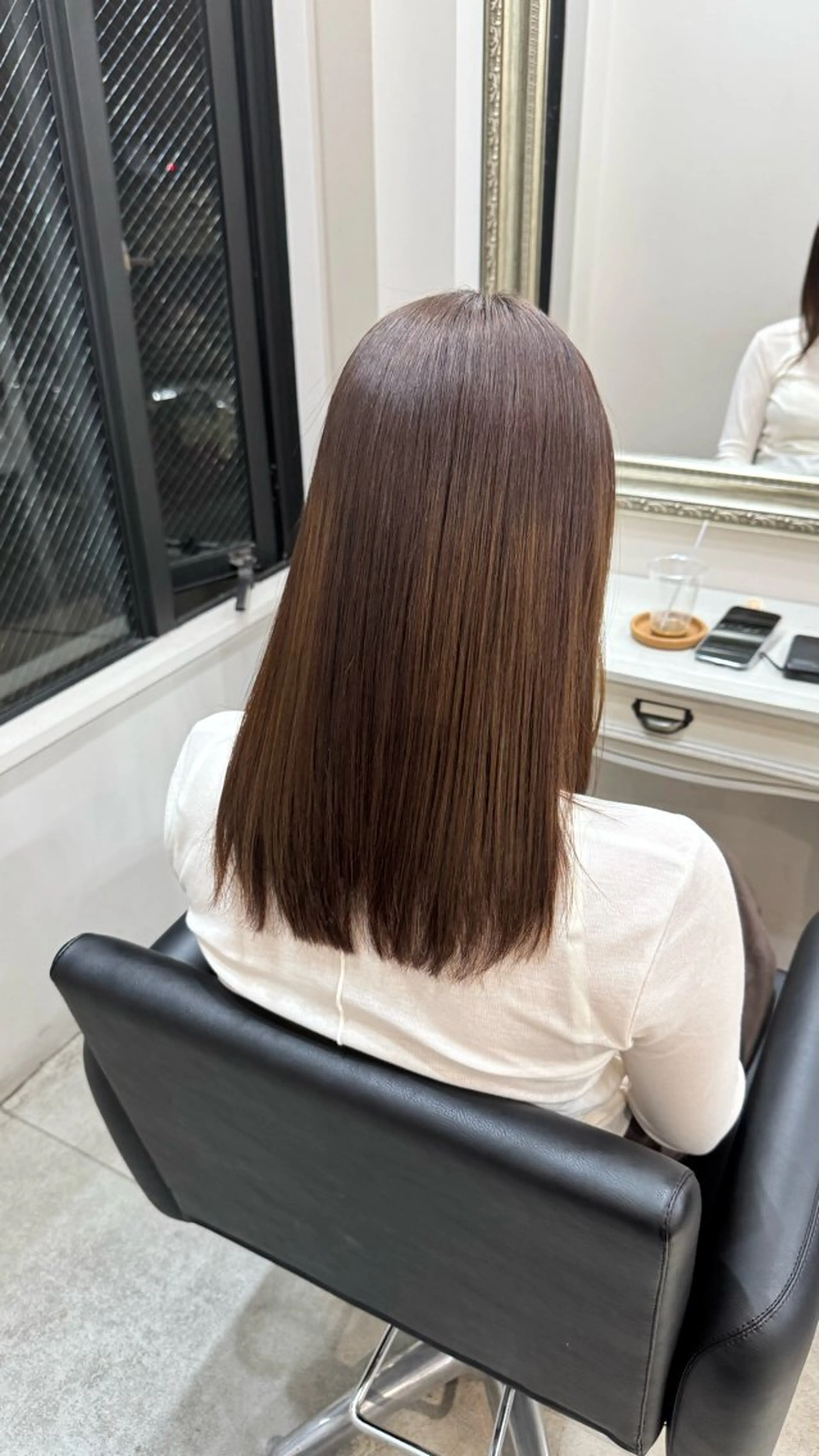 セミロング カット 縮毛矯正 トリートメント reira/堀江 /似合わせカットのヘアスタイル