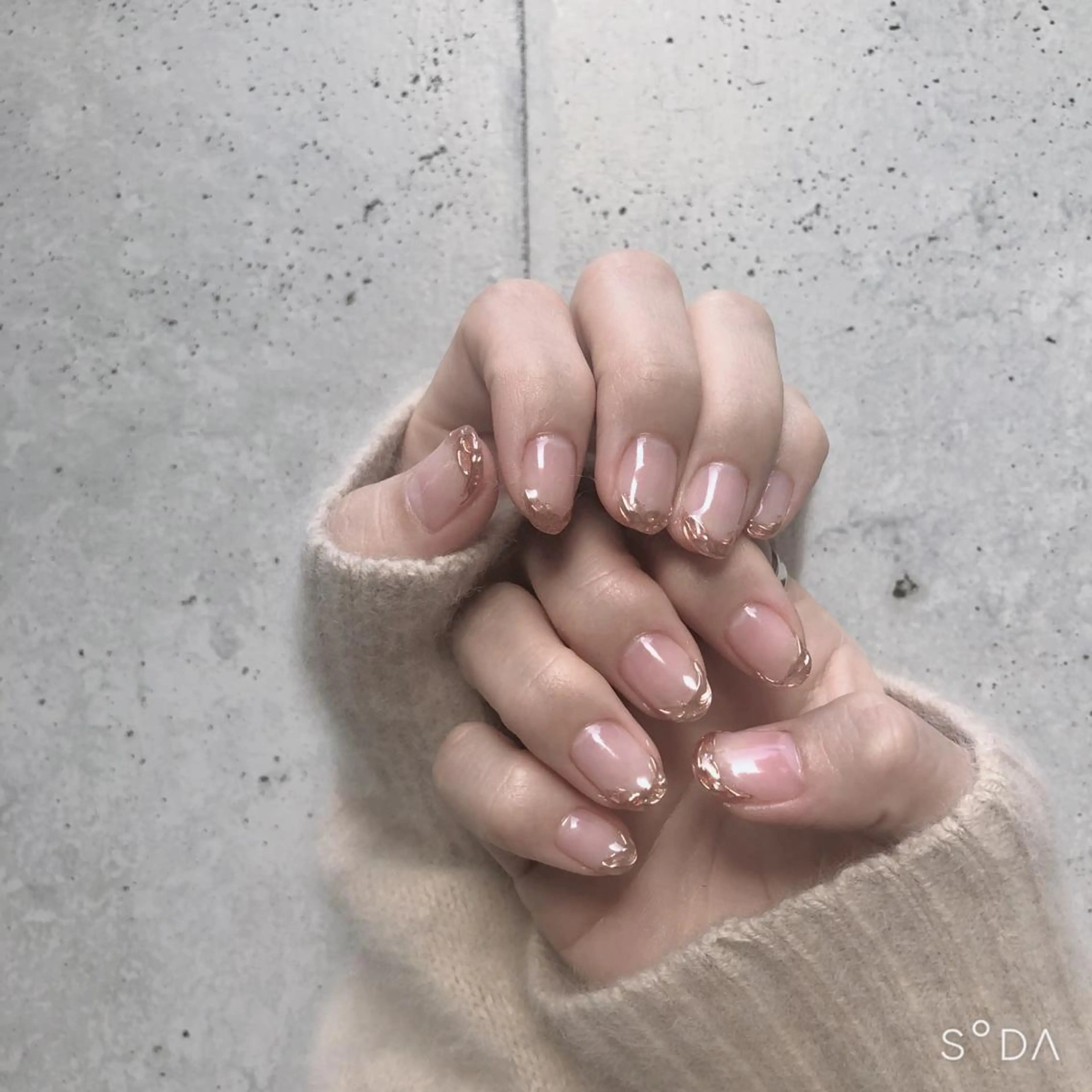 ネイル クリアネイル ジェルネイル ミラーネイル You kyehwaのネイルデザイン