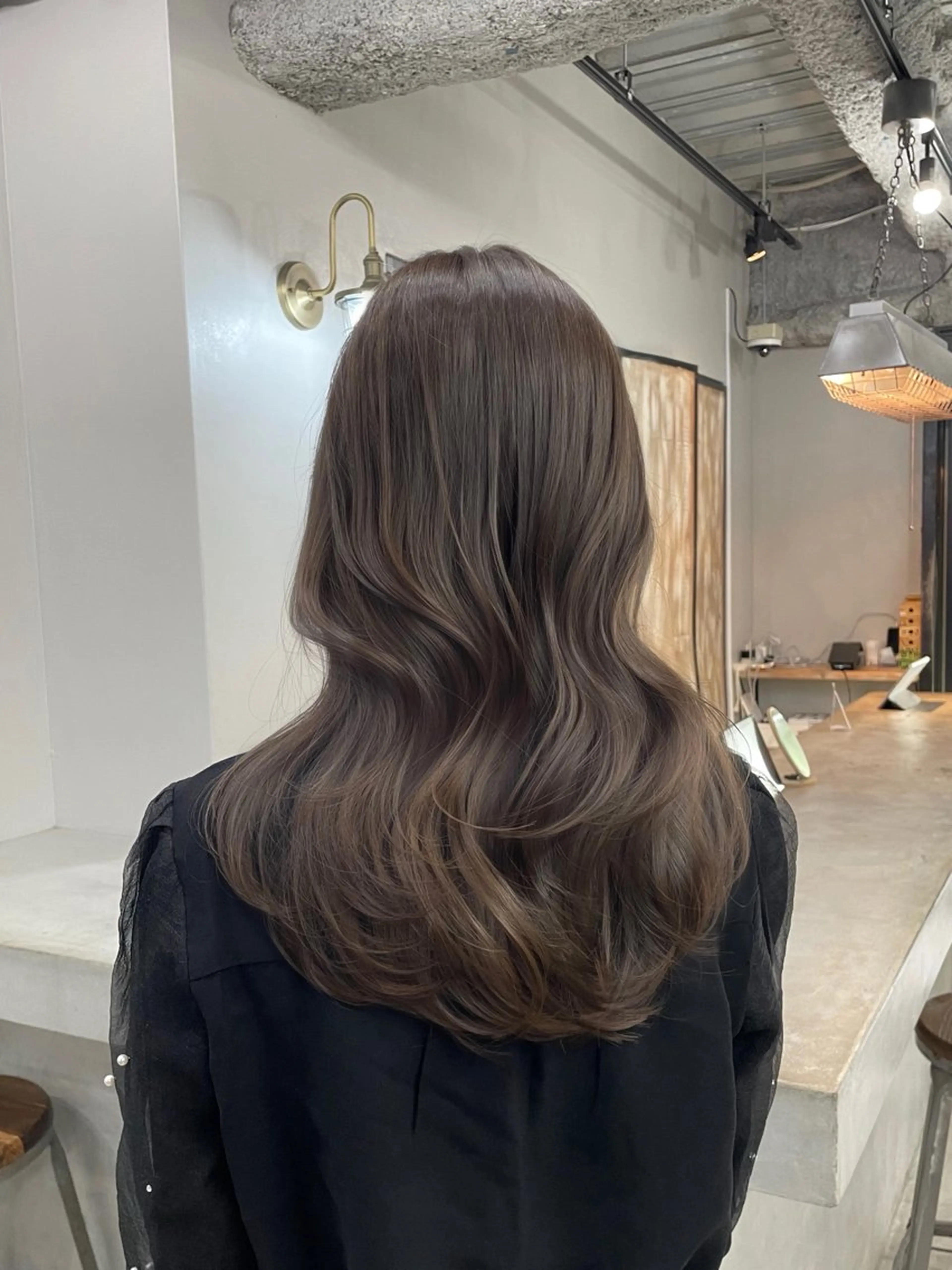 ロング カラー カット ヘアカラー トリートメント Ameri 新宿所属・新宿/透明感カラー/ 髪質改善/桜良のヘアスタイル