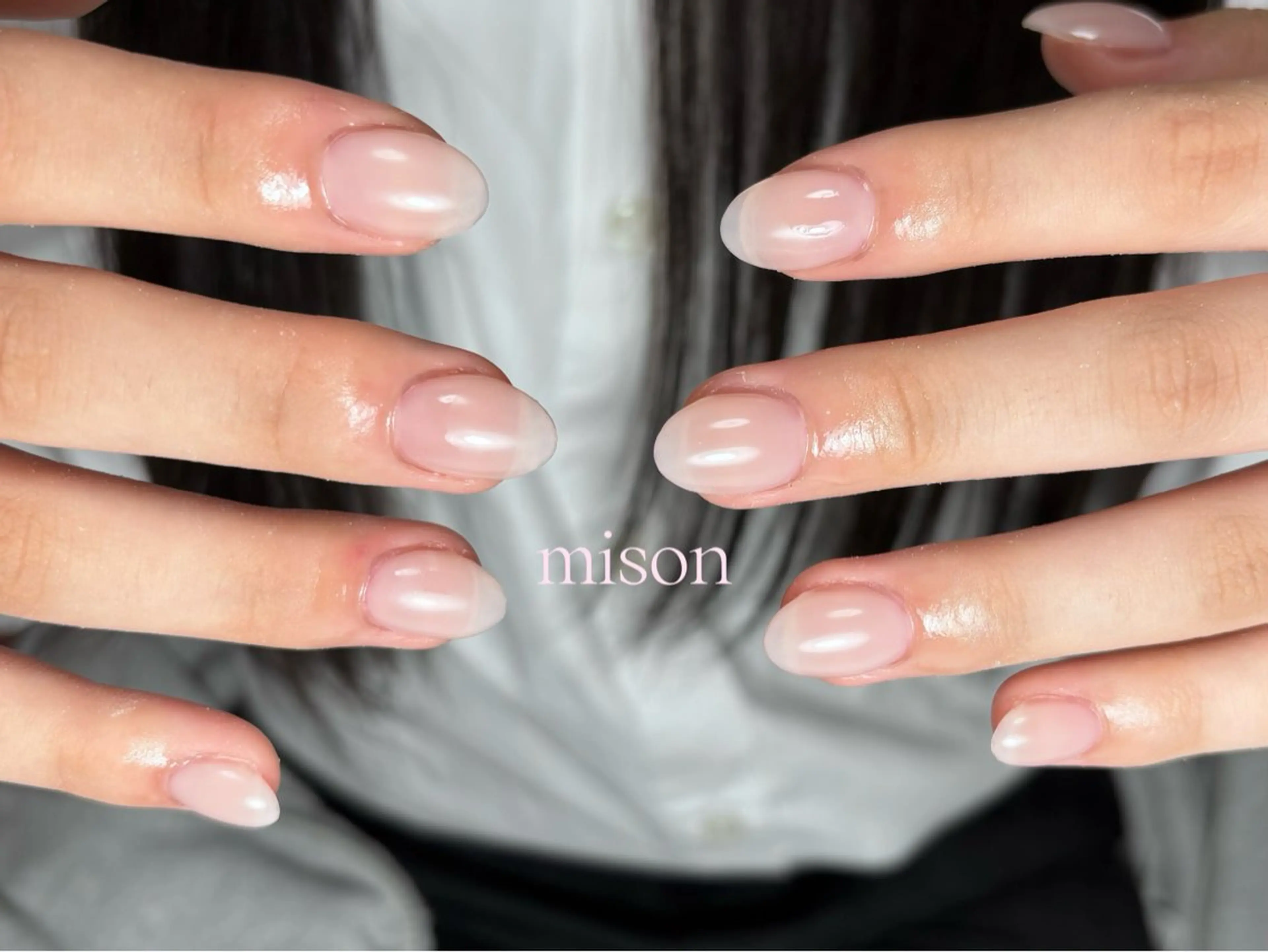 ネイル ワンカラーネイル スカルプネイル mison所属・mison 安形友花のネイルデザイン