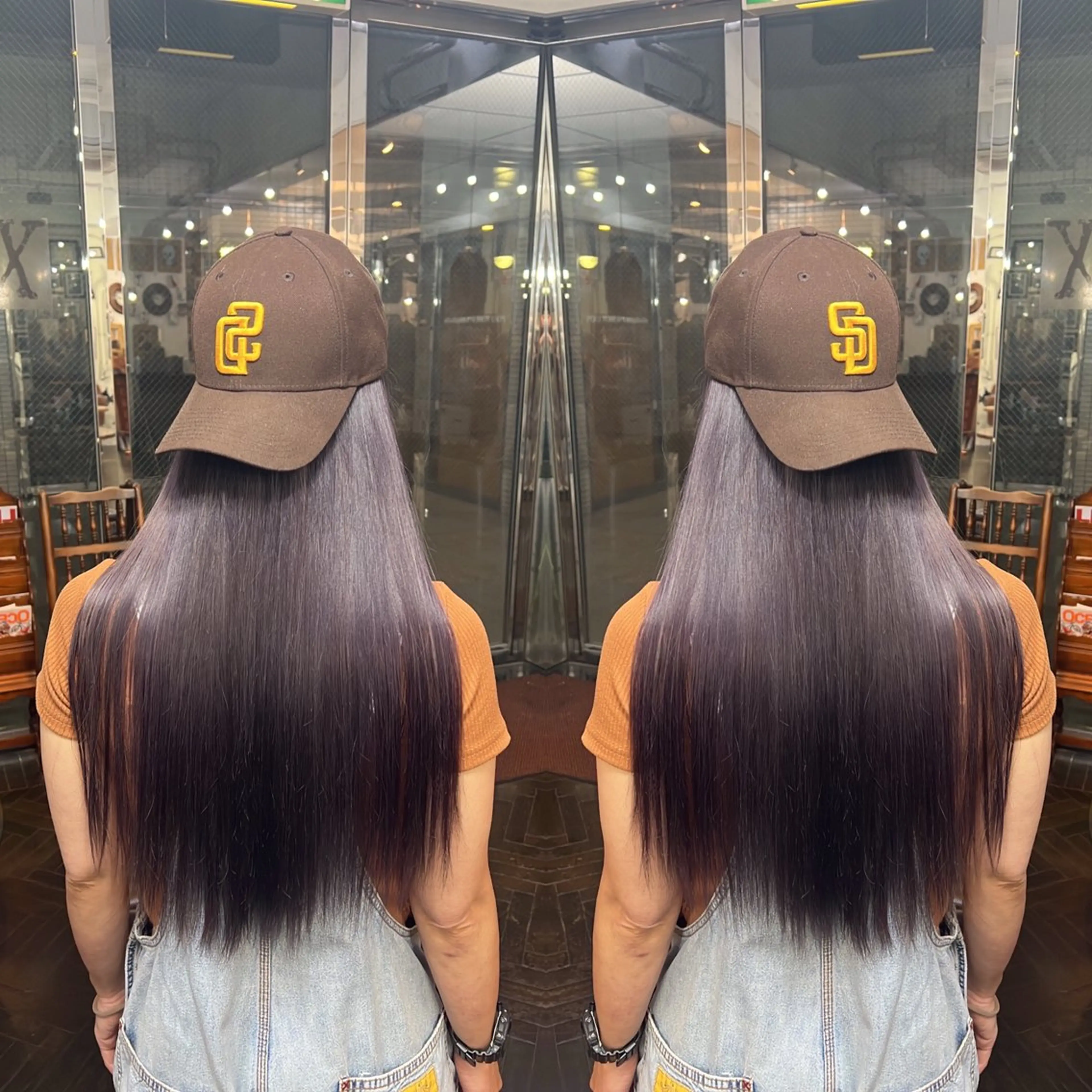 ロング カラー ヘアカラー トリートメント レイヤー/ボブ/ ミニボブ/AOIのヘアスタイル