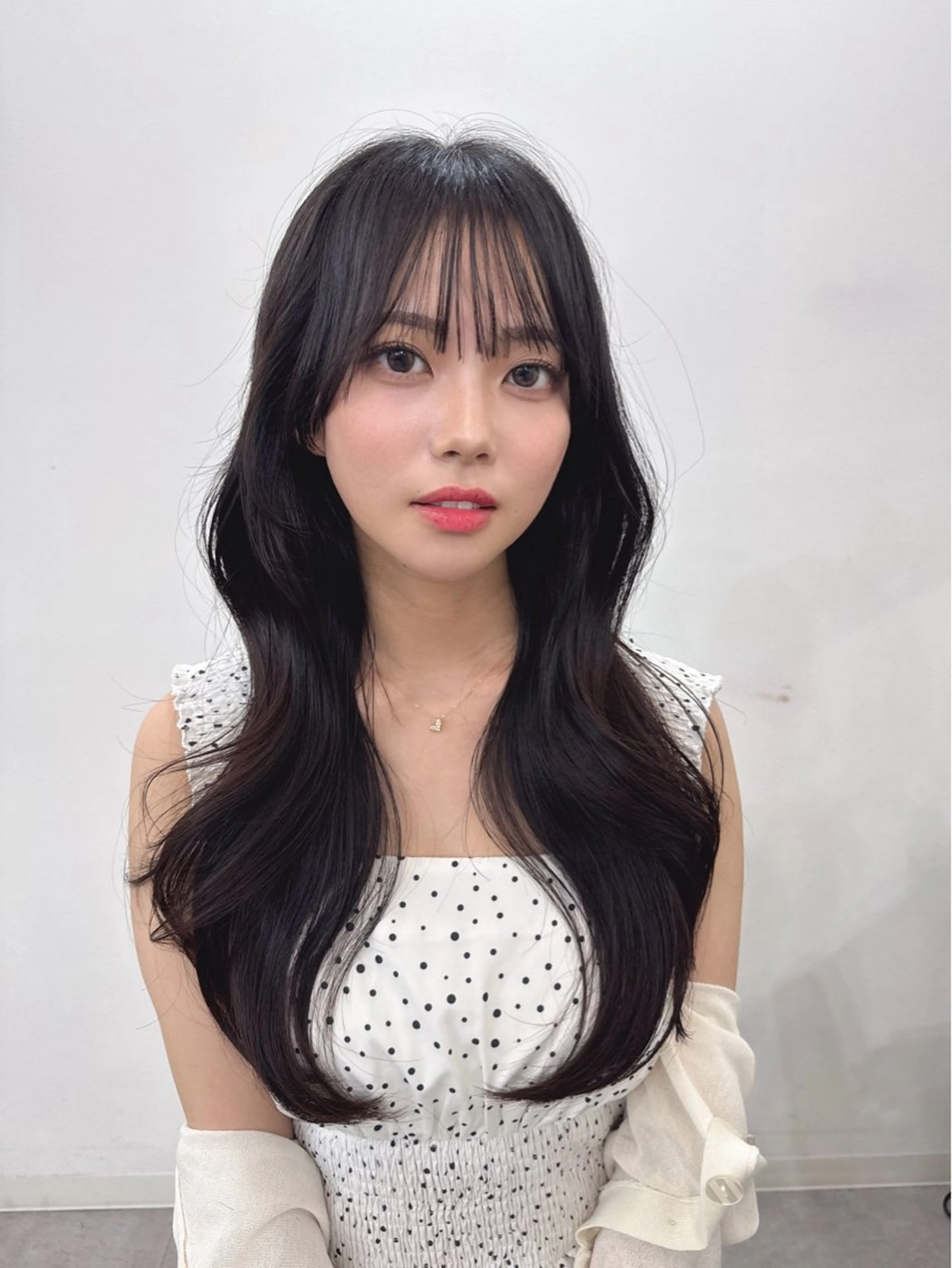 セミロング kiti SAKAE所属・のり/顔まわり/韓国 /レイヤーカットのヘアスタイル