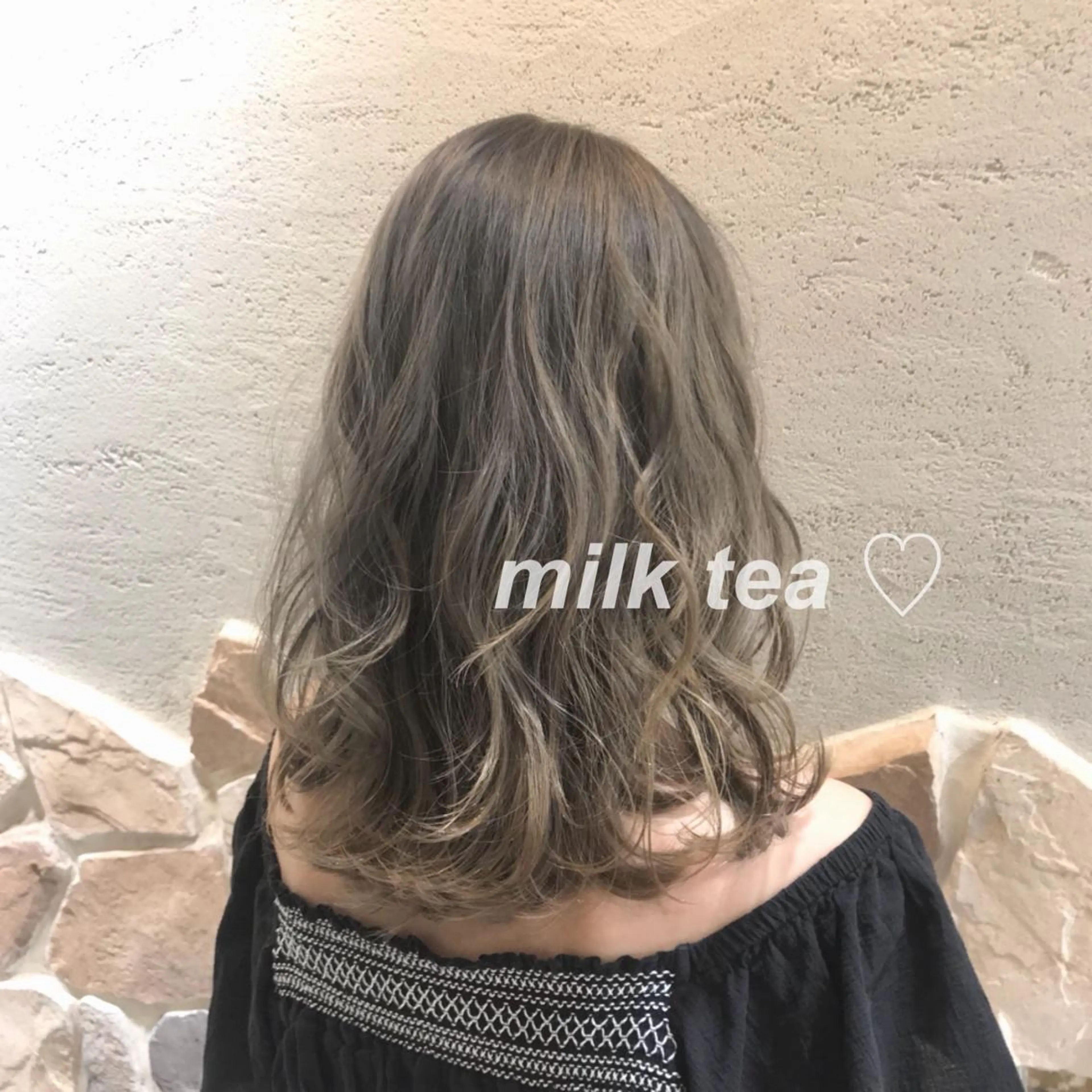 セミロング カラー 池袋/透明感カラー 🎀Yuri🎀のヘアスタイル