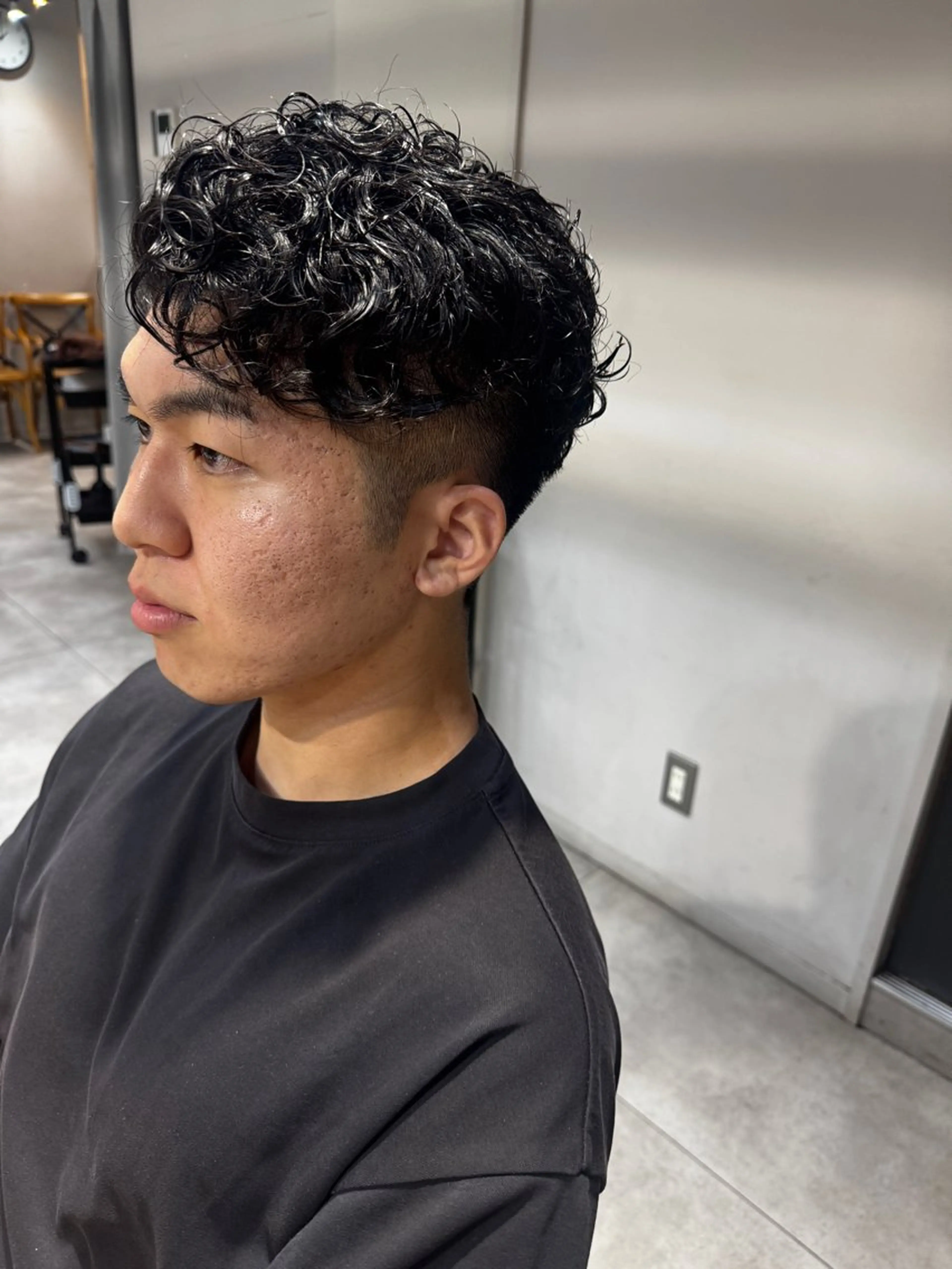 ショート パーマ メンズ メンズパーマ カット パーマ トリートメント Dxxxx III所属・女性目線の大人 メンズ*Ayakaのヘアスタイル