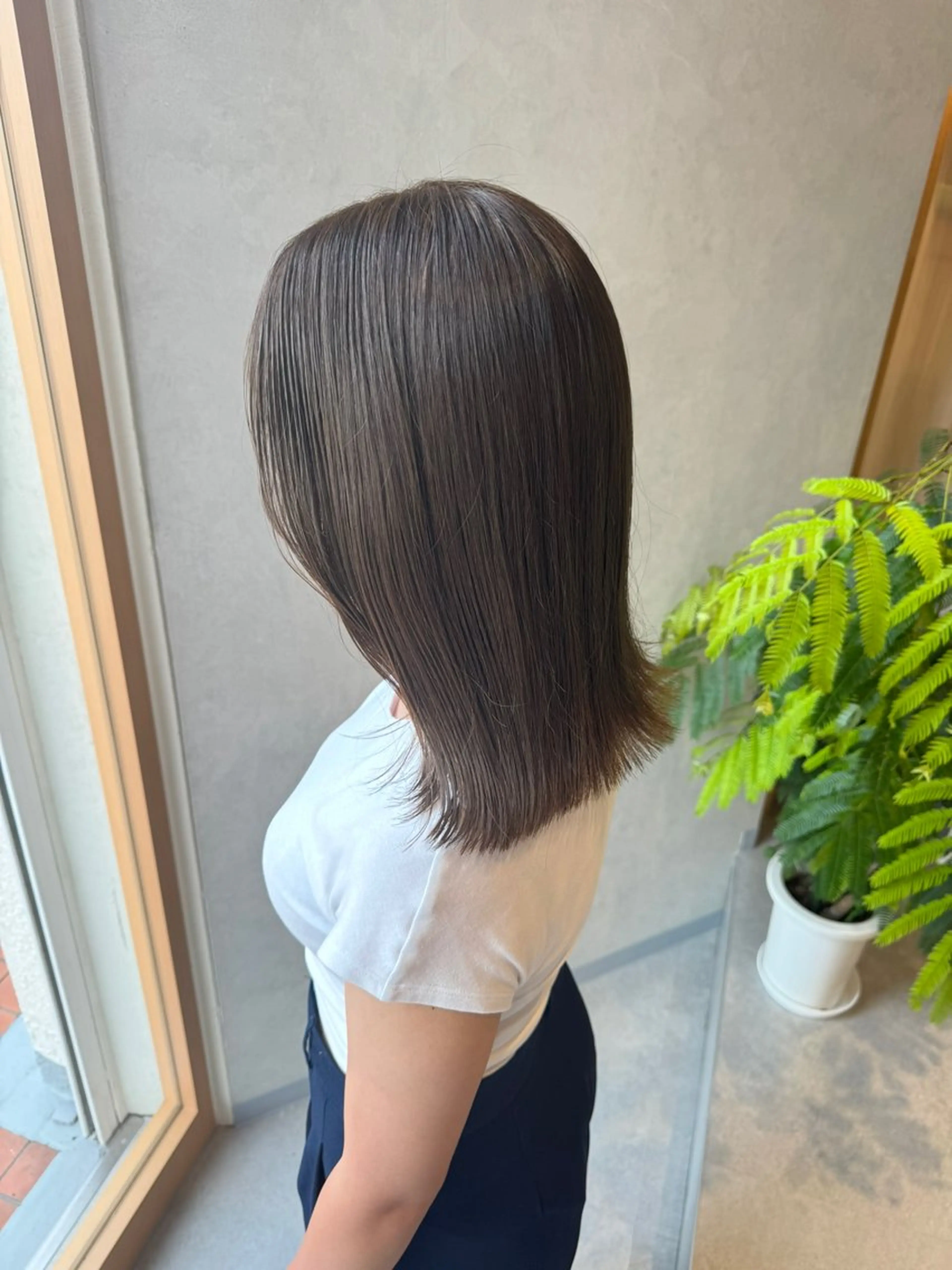 ミディアム カラー カット ヘアカラー トリートメント レイヤー/ボブパーマ /垢抜け/タクミのヘアスタイル