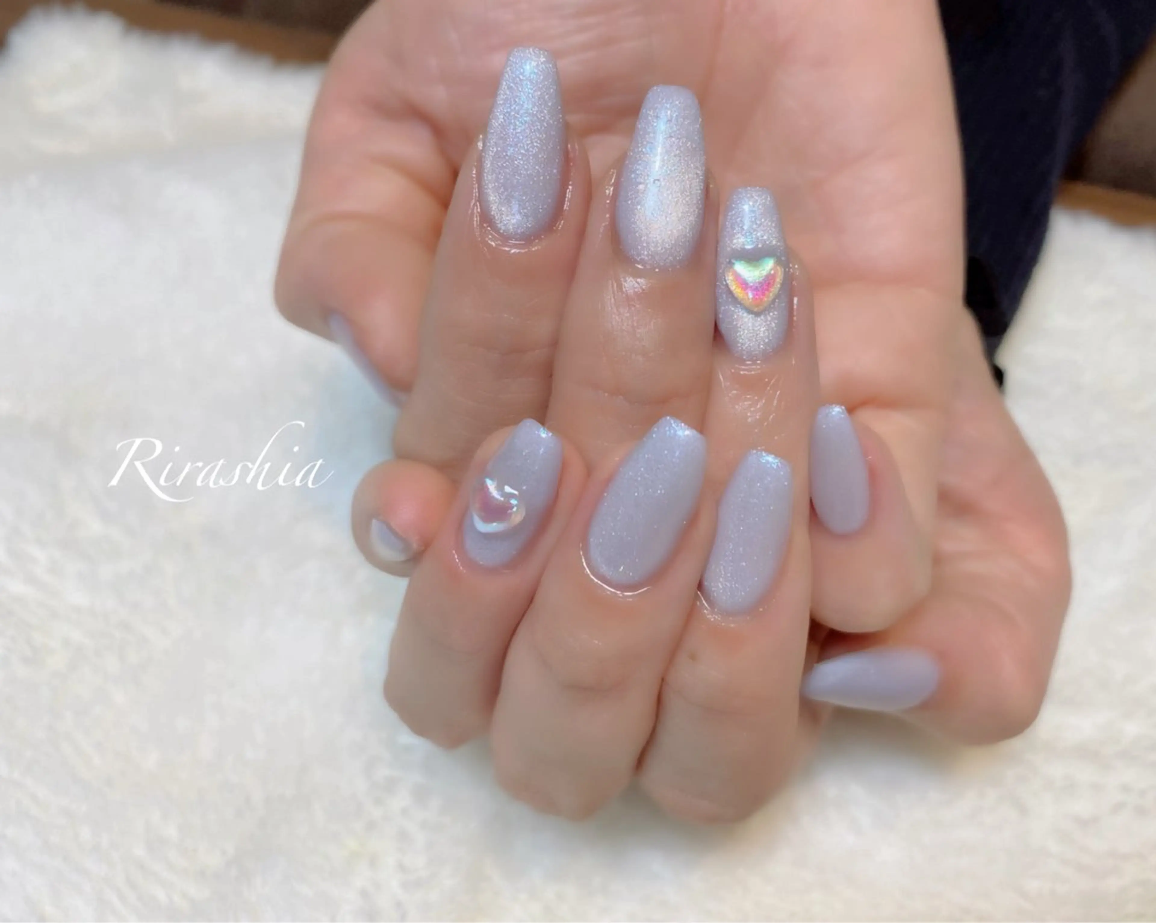 ネイル ワンホンネイル ハンドネイル ハンドケア うる艶/透明感 Rirashaのネイルデザイン