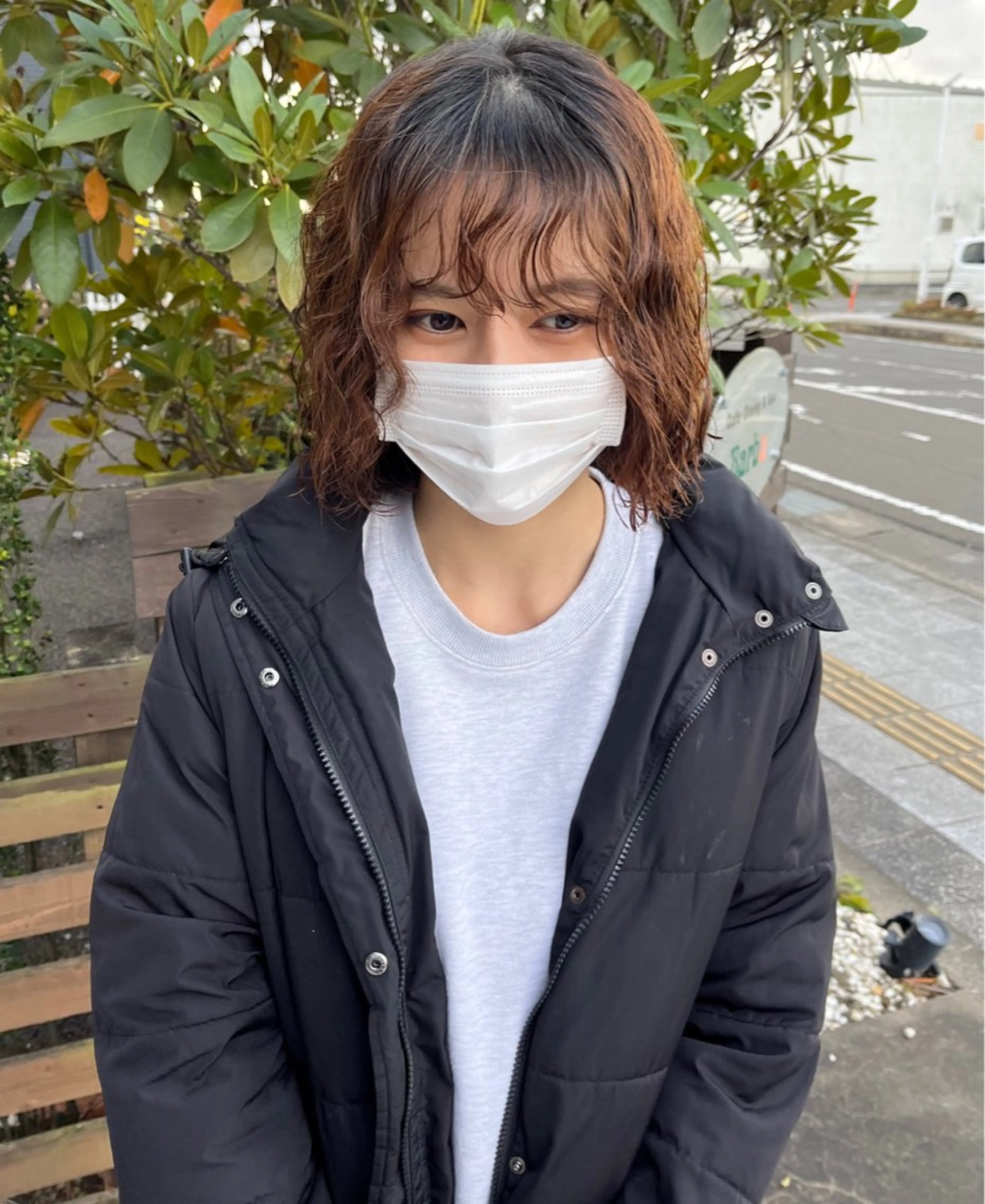 ショート パーマ ボブ カット パーマ TAKAHASHI REIKAのヘアスタイル