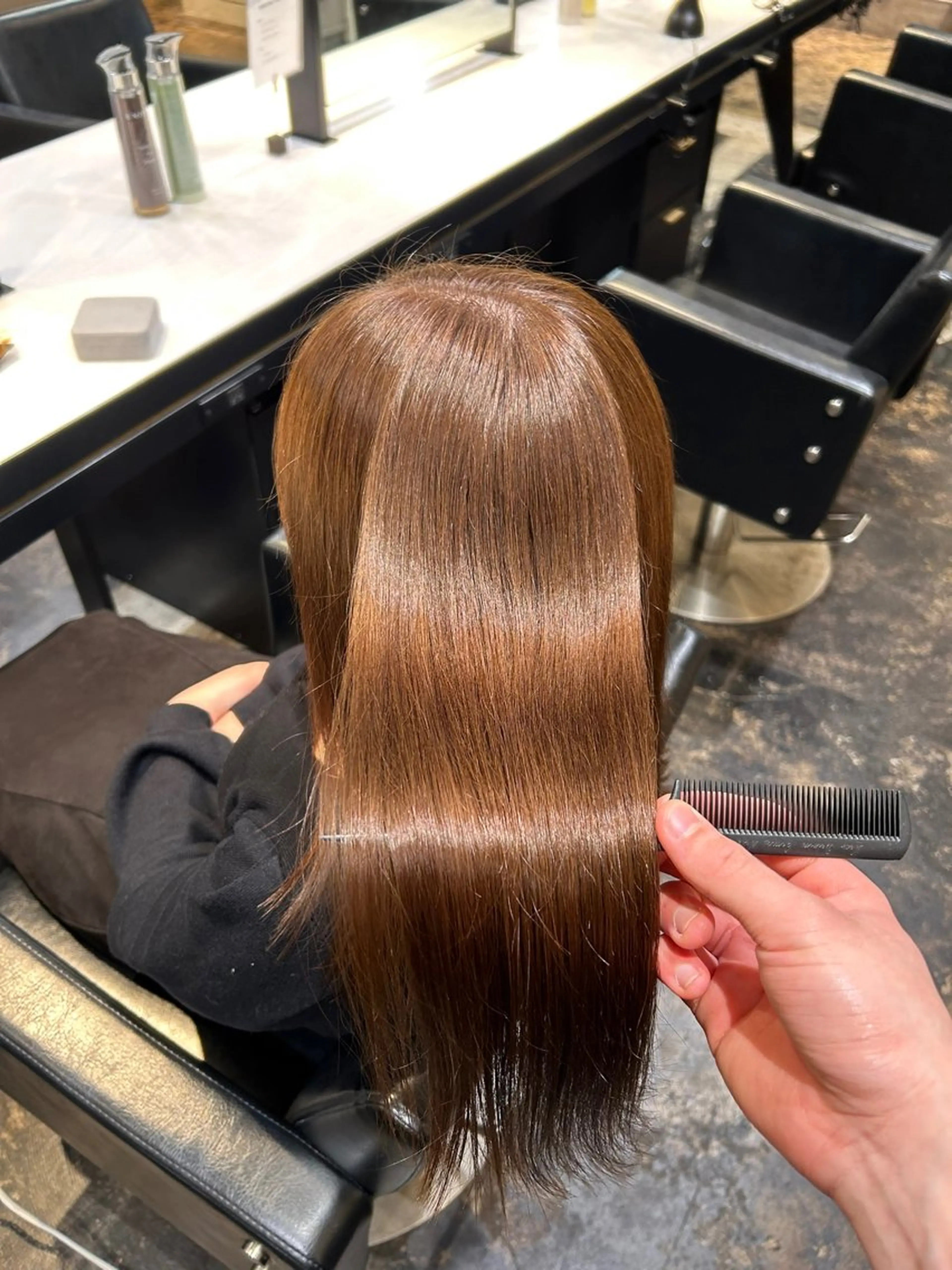 ワンカラー✨️➕髪質改善トリートメント🌱の写真