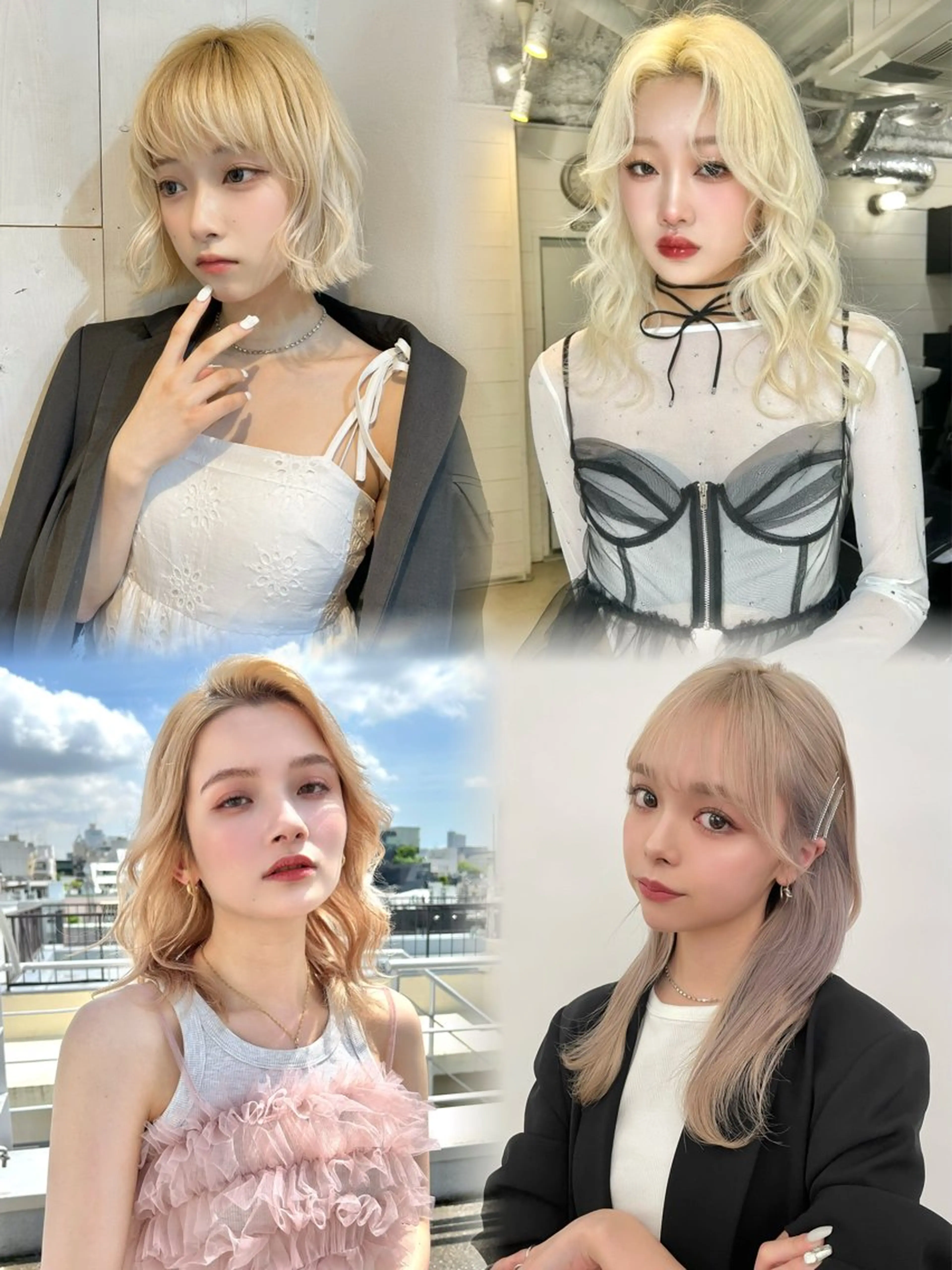 セミロング カラー ヘアアレンジ ヘアカラー トリートメント 韓国/ハイトーン/ ボブ🎀MIKU🎀のヘアスタイル