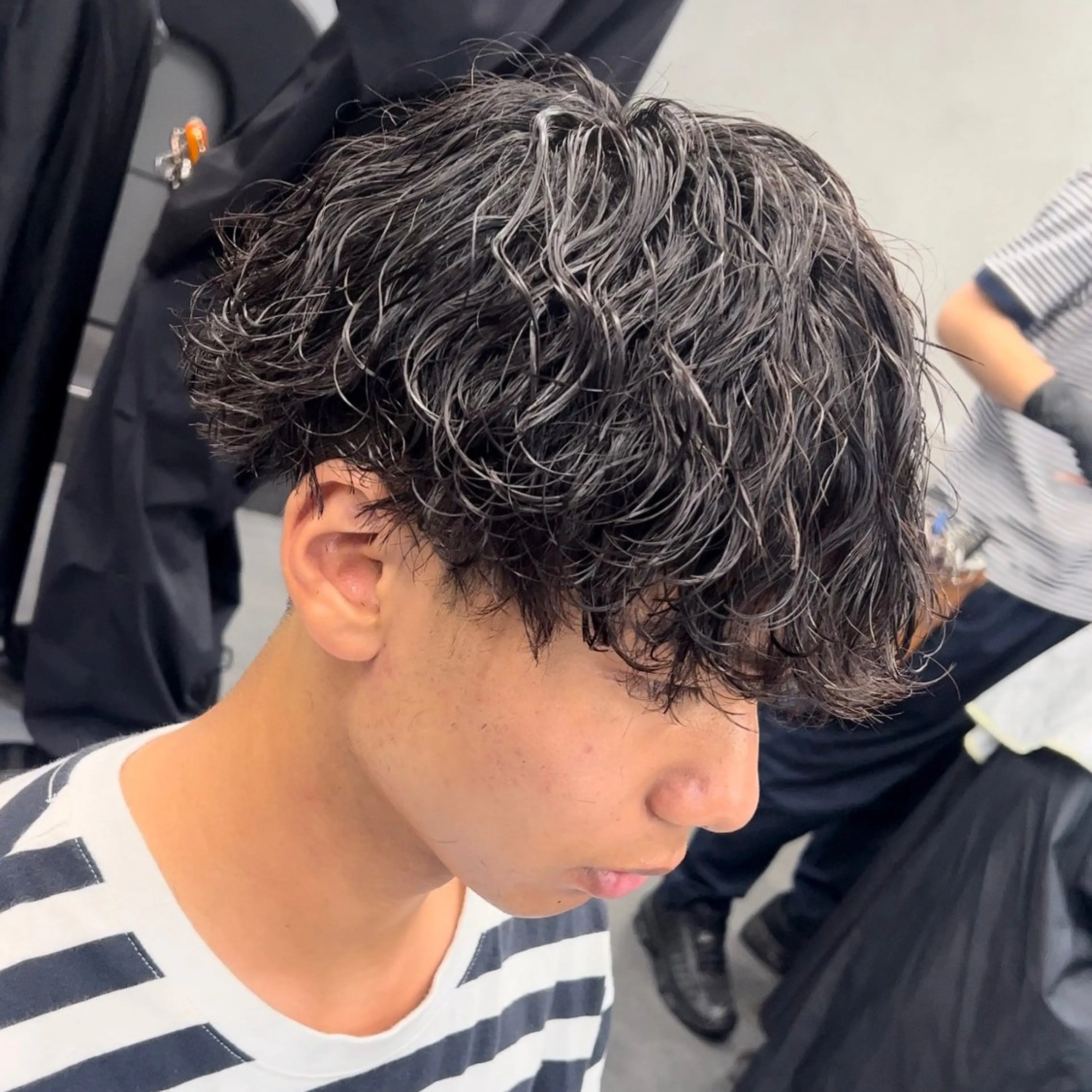 ショート パーマ メンズ メンズパーマ 波巻きパーマ 松下 友希 【fifth】のヘアスタイル