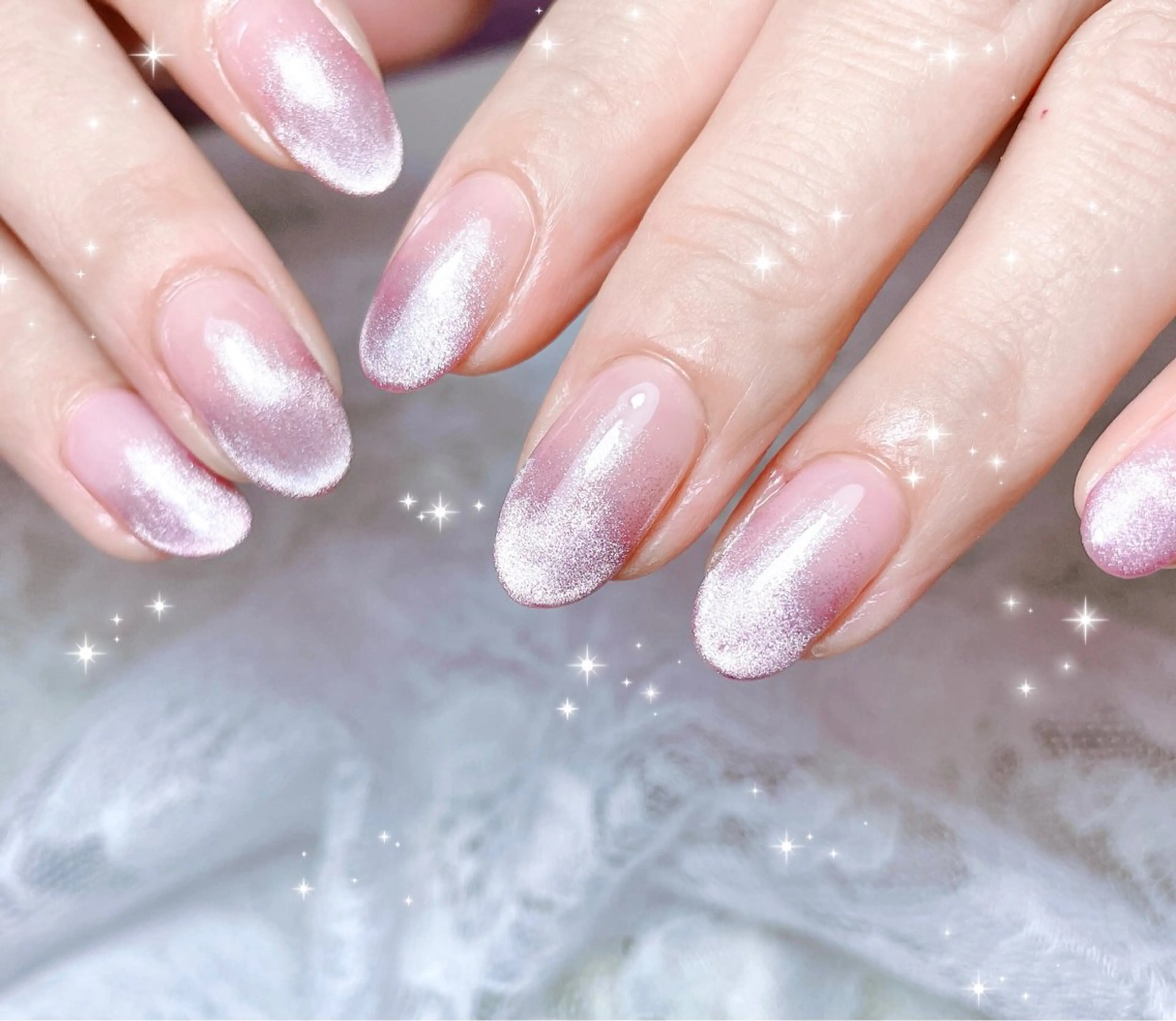 ネイル マグネットネイル ハンドネイル FLARE NAIL フレアネイルのネイルデザイン