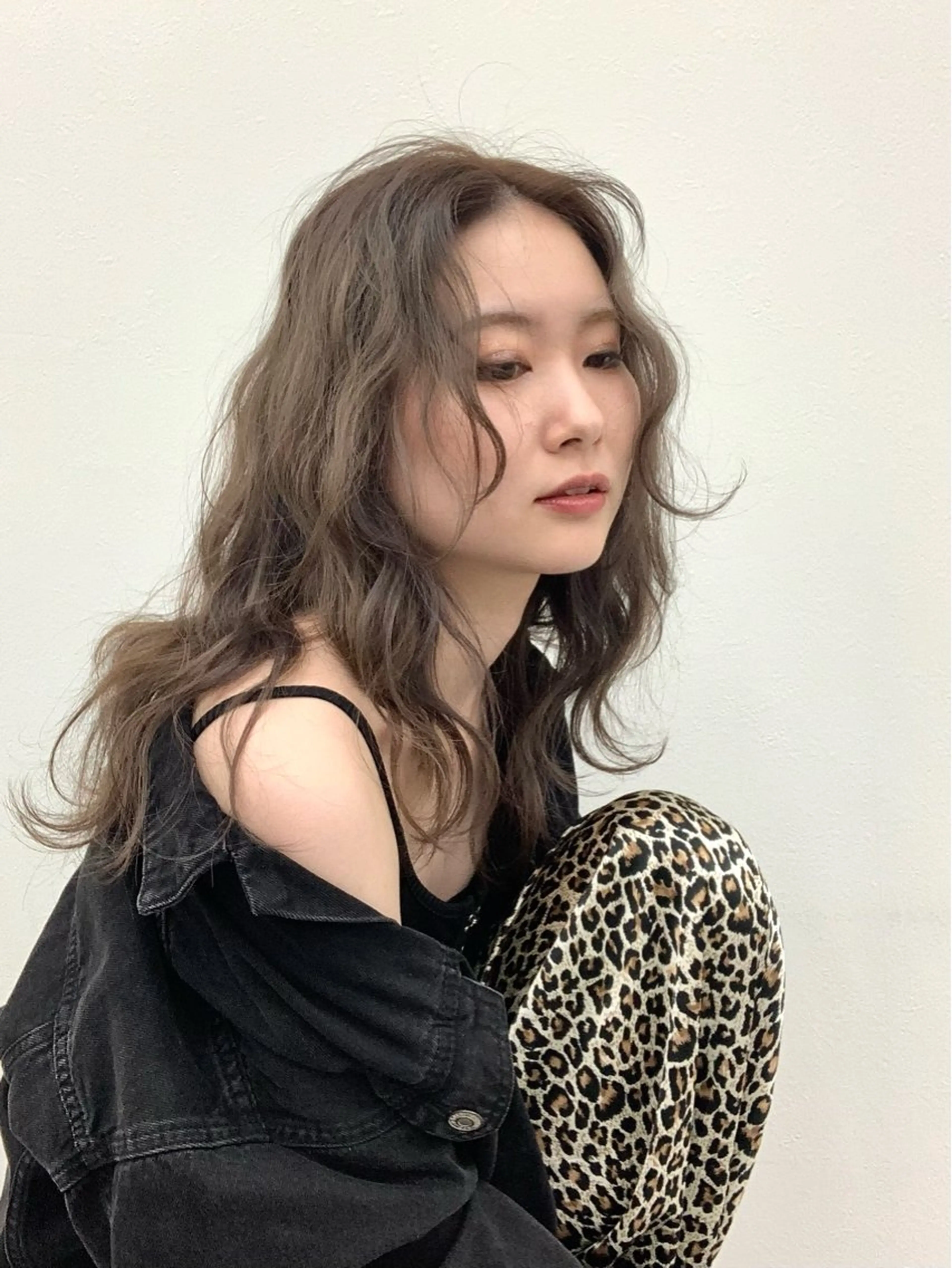 ロング レイヤーカット レイヤー ハイトーン 暖色⭐︎KANAKOのヘアスタイル